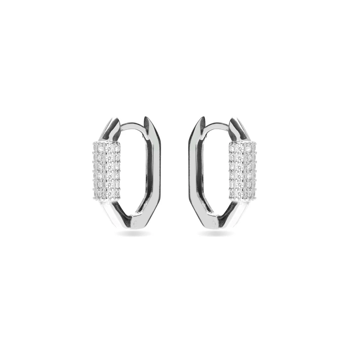 Pendientes Sthyha Plata de Ley 925 - 14mm - Sthyha BLANCO - Image 2