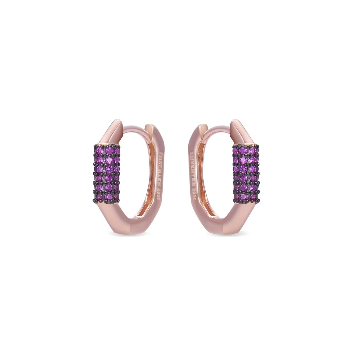 Pendientes Sthyha Plata de Ley 925 - 14mm - Sthyha ROJO - Image 2