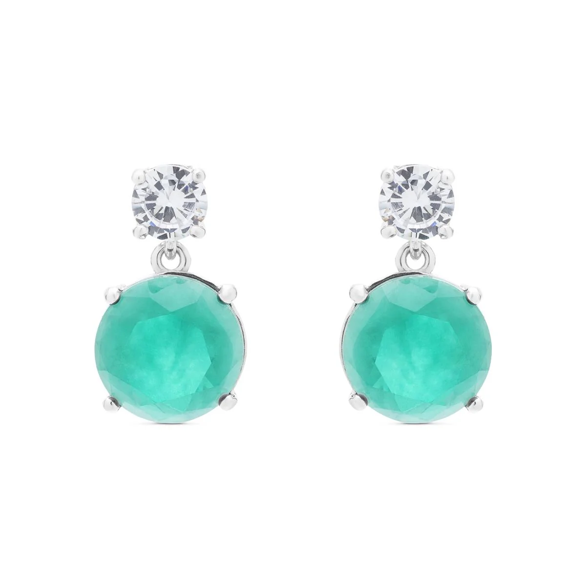 Pendientes Sucrow Plata De Ley 925 - Sucrow VERDE