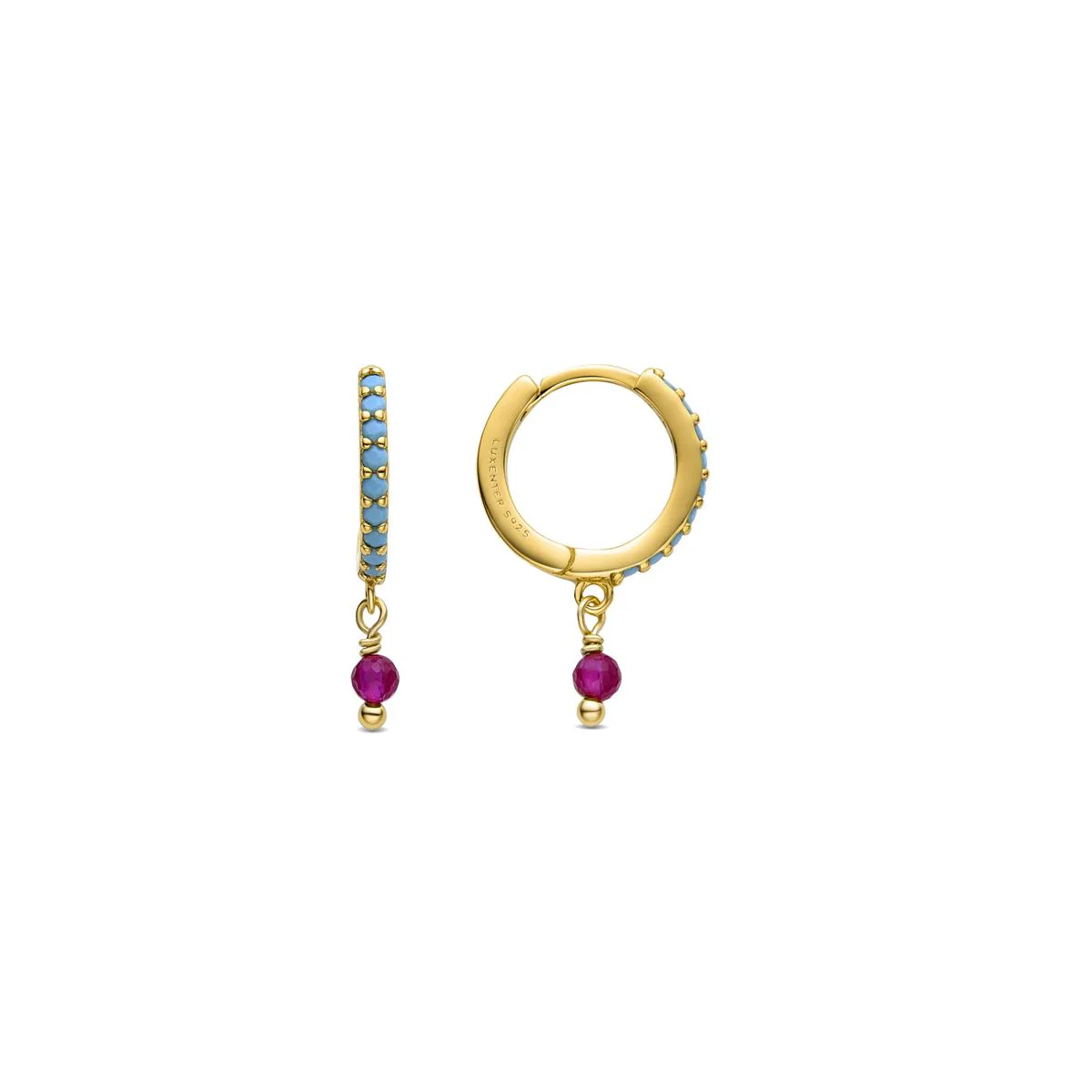 Pendientes Suf Plata de Ley 925 - Suf AZUL