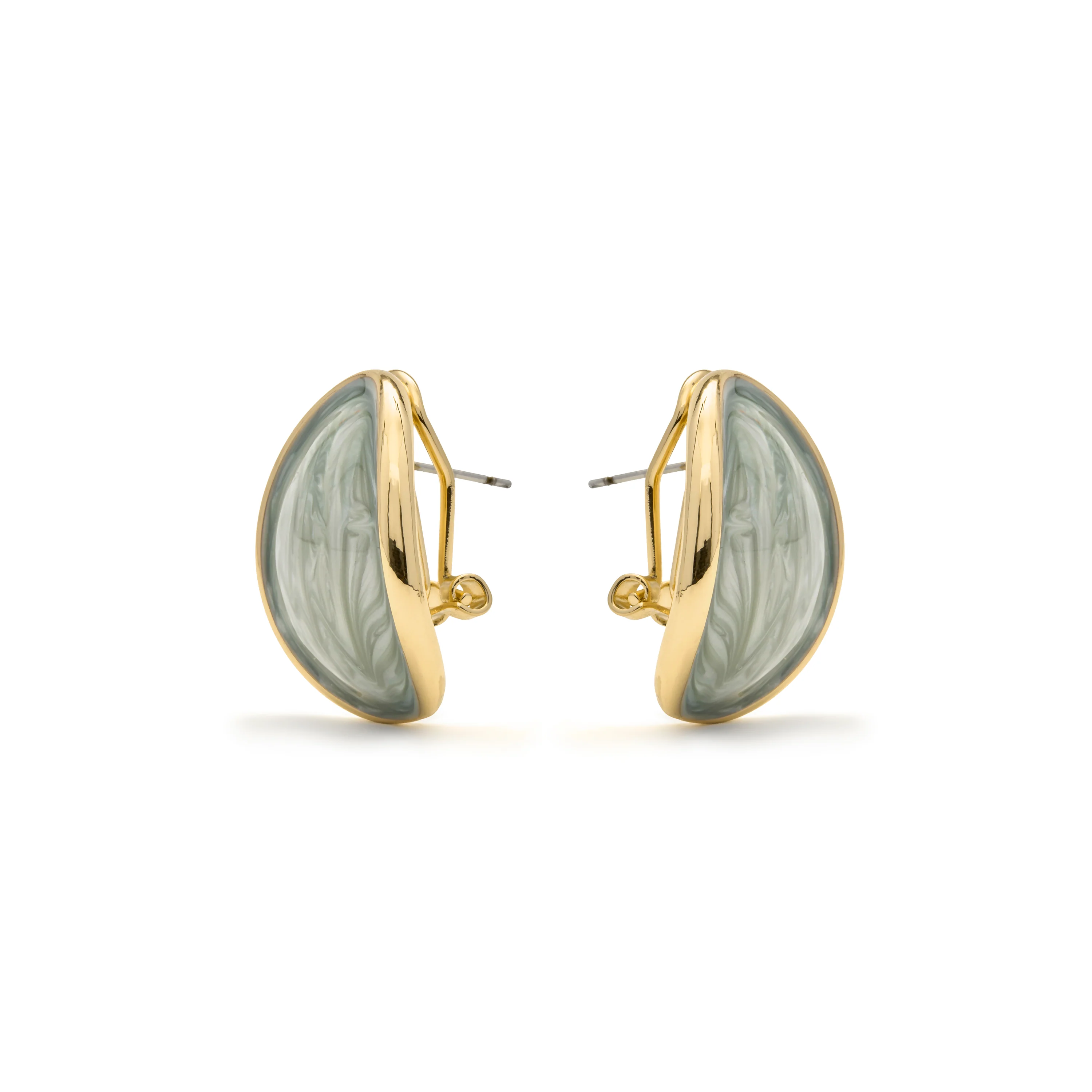 Pendientes de Lacado Verde acabado en oro amarillo 18k - Sul - Image 3