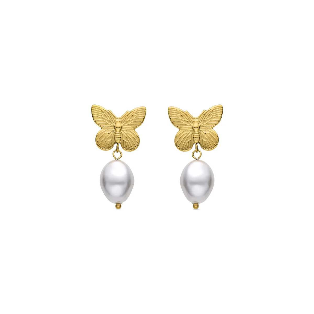 Pendientes Suom acabado oro 18k - Suom BLANCO