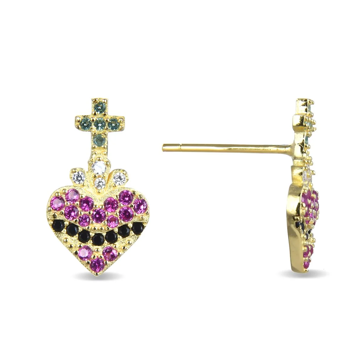 Pendientes Suren Plata De Ley 925 - Suren MULTICOLOR