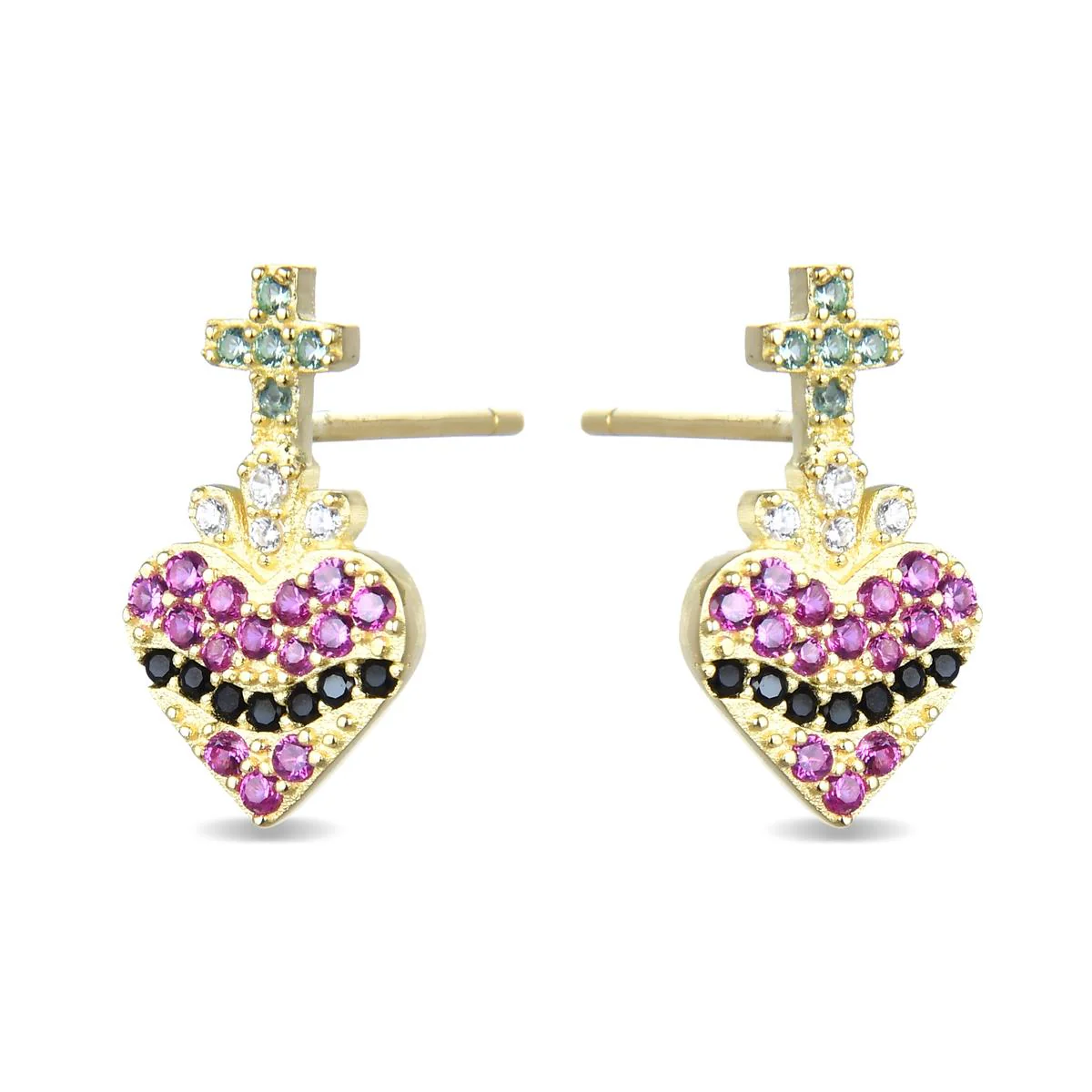 Pendientes Suren Plata De Ley 925 - Suren MULTICOLOR - Image 2