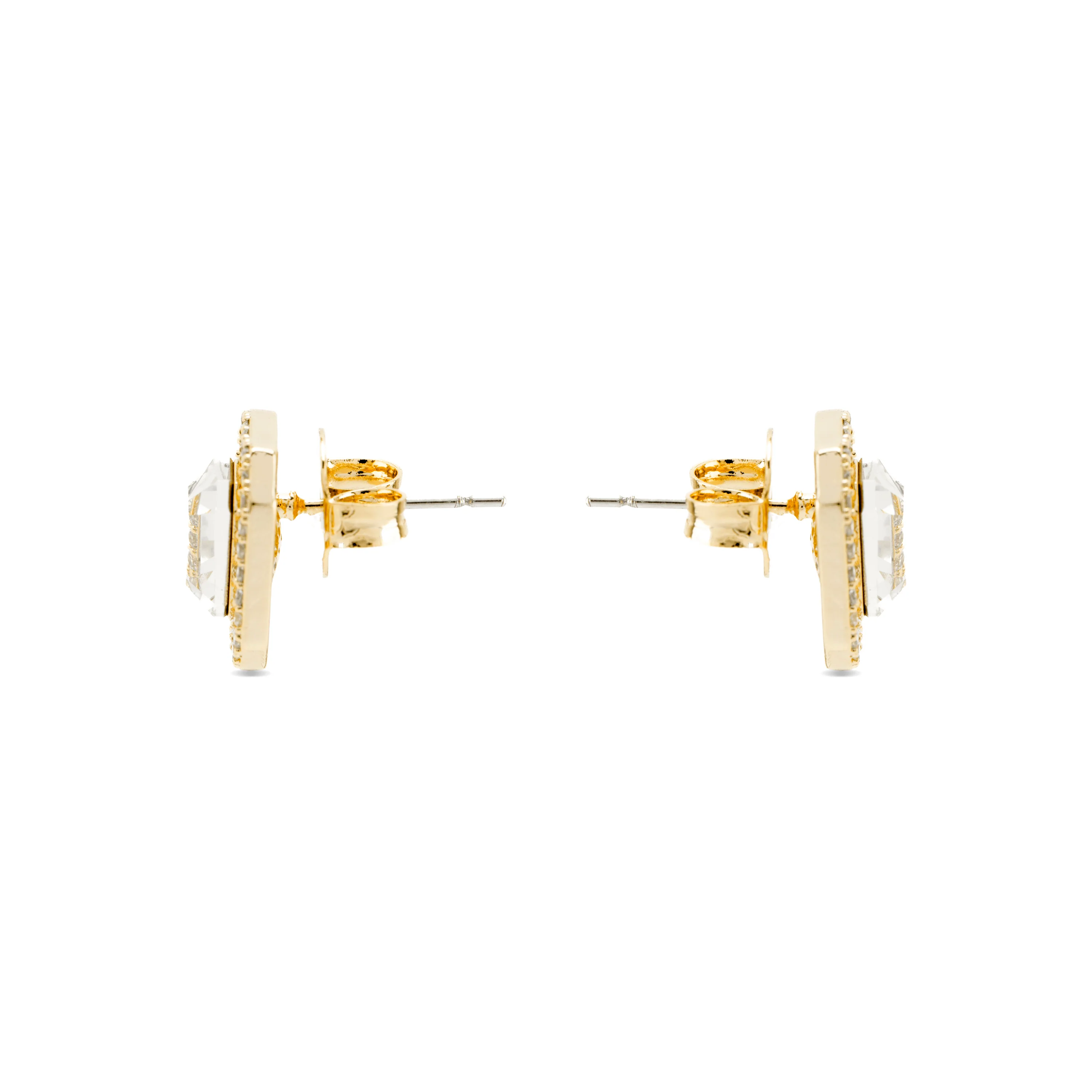 Pendientes con Circonita Brillante acabado oro 18k - Surin - Image 3