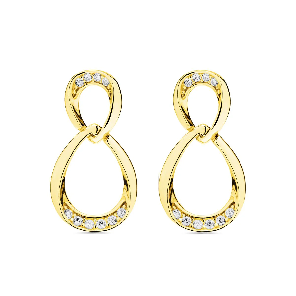 Pendientes Swali Plata De Ley 925 - Swali AMARILLO
