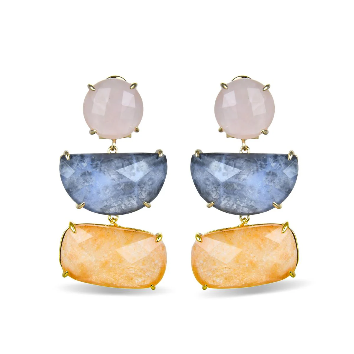Pendientes Sydur Plata De Ley 925 - Sydur MULTICOLOR