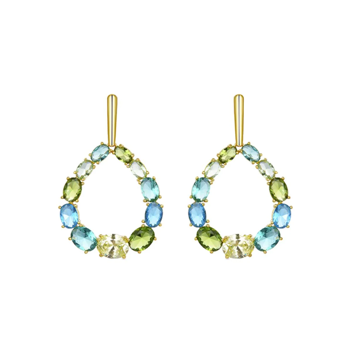 Pendientes Sytsa Plata De Ley 925 - Sytsa VERDE