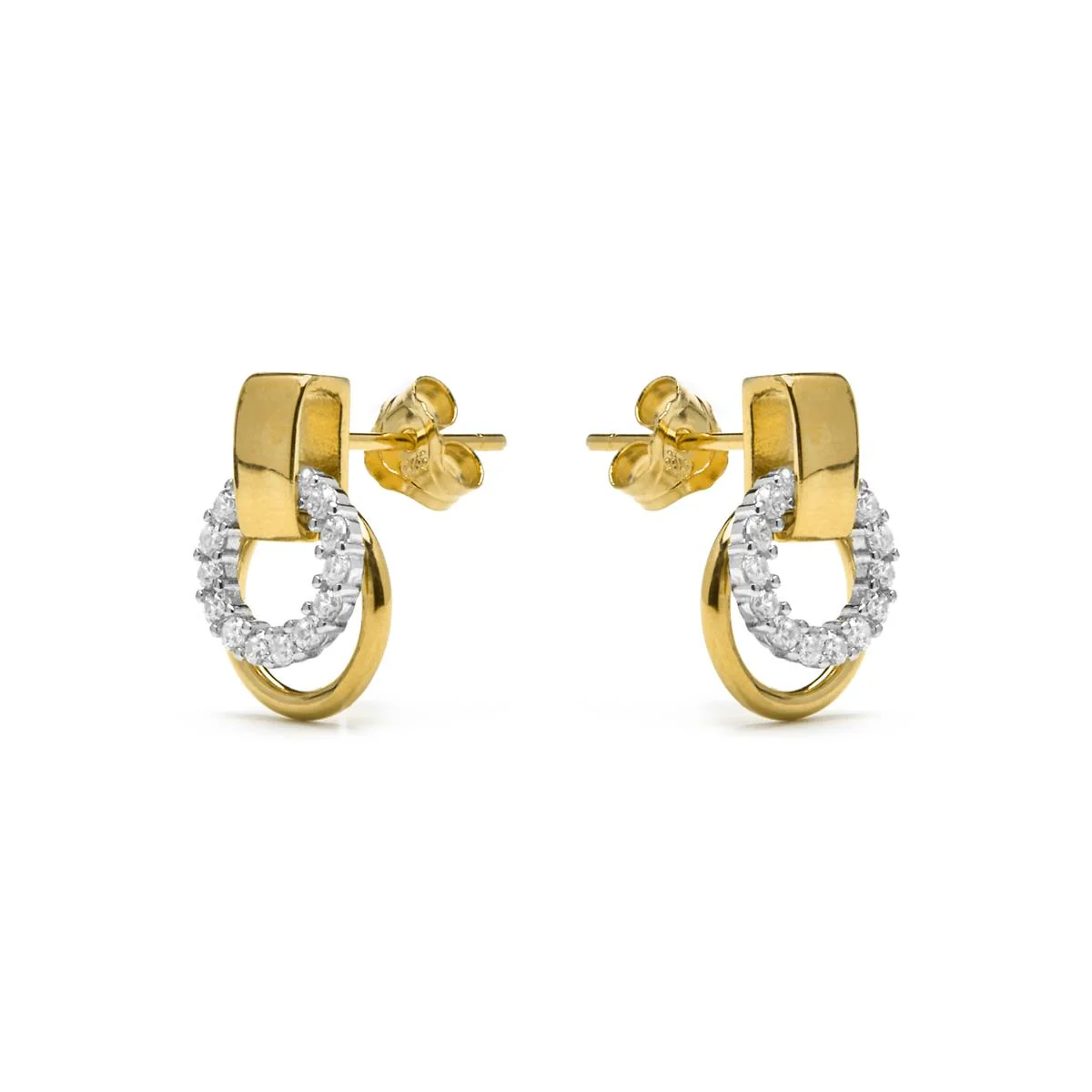Pendientes Tacmos Plata de Ley 925 - Tacmos BLANCO - Image 2