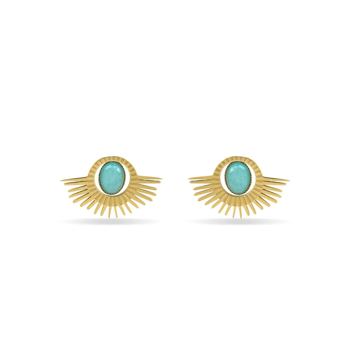 Pendientes Takad acabado oro 18k - Takad VERDE