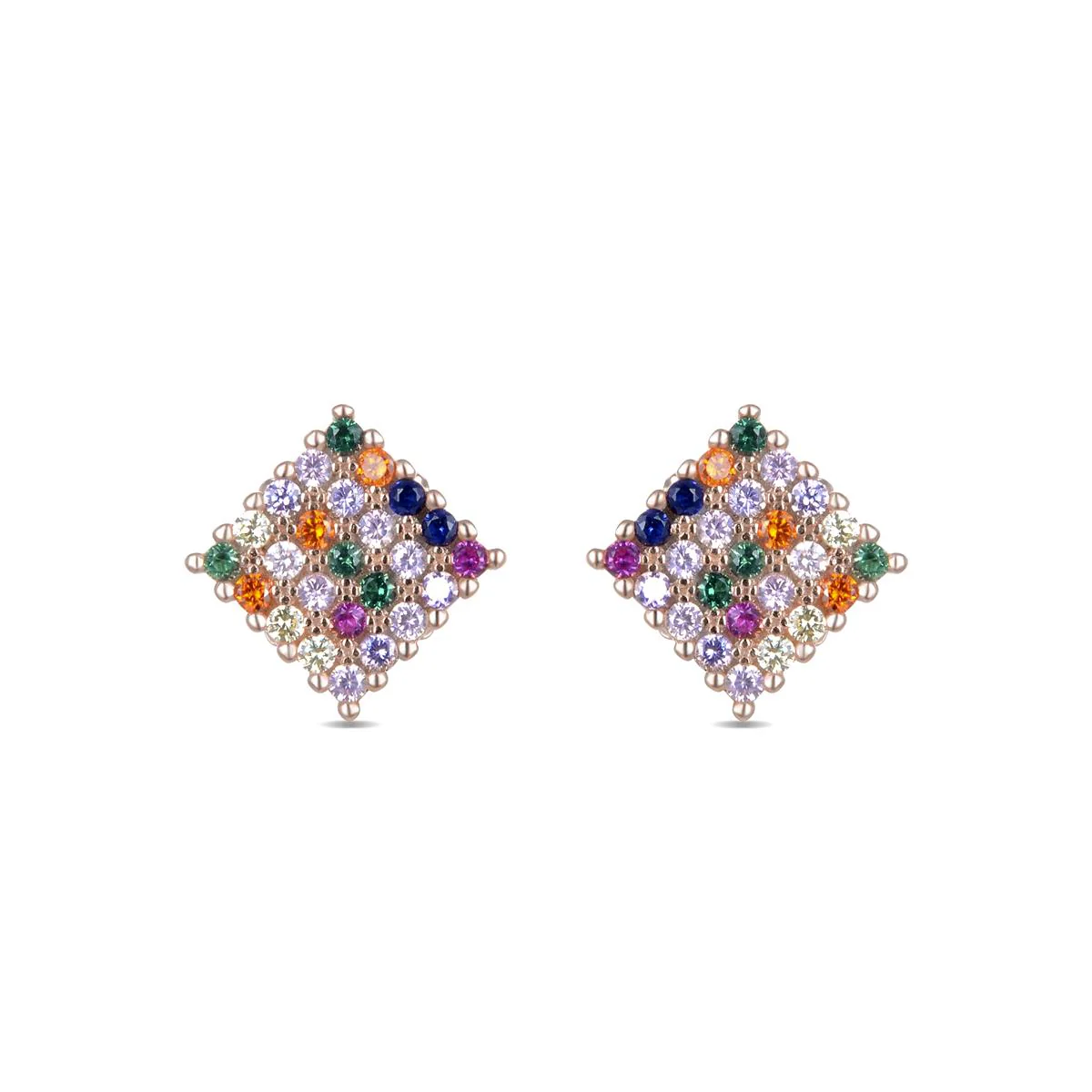 Pendientes Tanya Plata De Ley 925 - Tanya MULTICOLOR