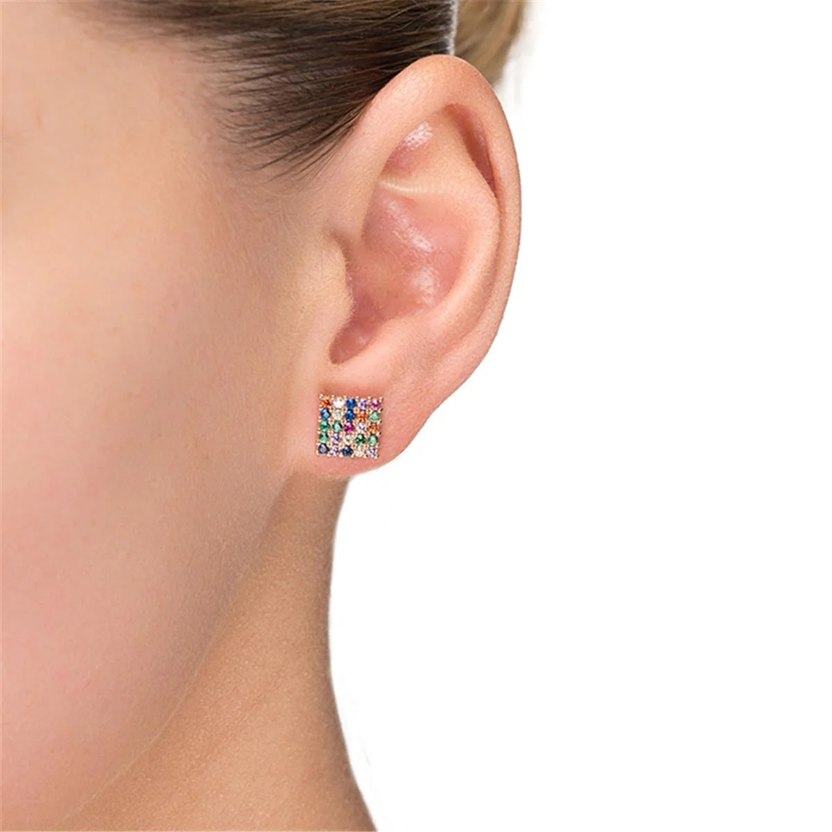 Pendientes Tanya Plata De Ley 925 - Tanya MULTICOLOR - Image 3