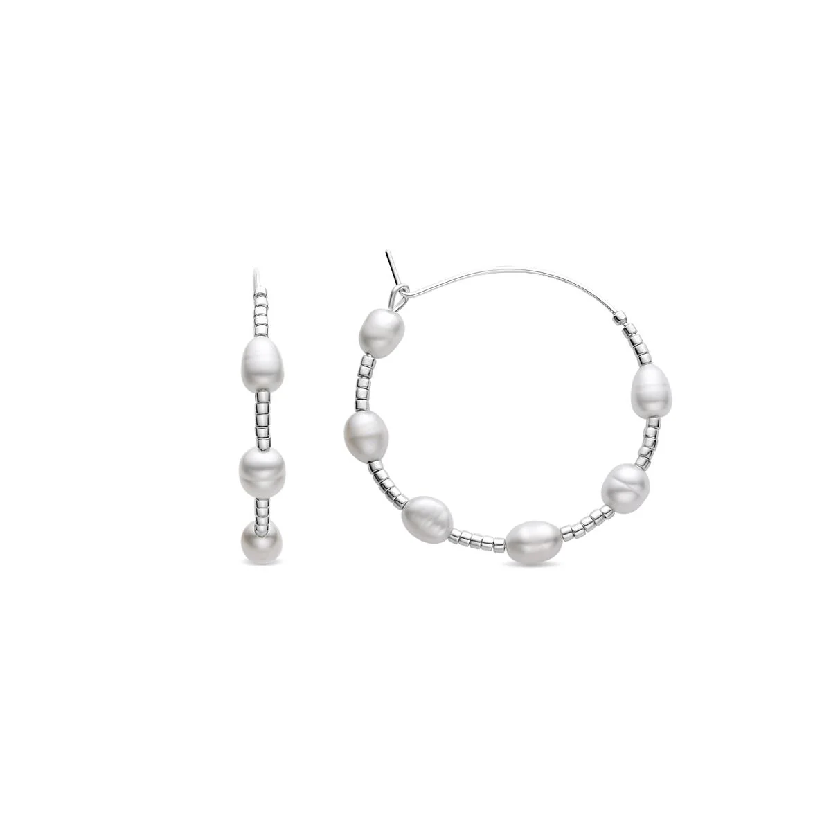 Pendientes Tartys acabado plata - Tartys BLANCO