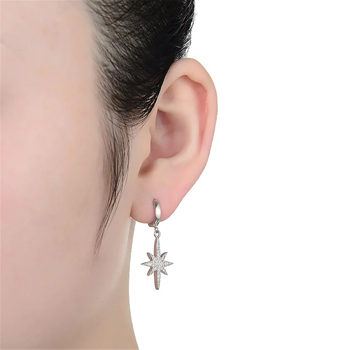 Pendientes Tefere Plata De Ley 925 - Tefere BLANCO - Image 2