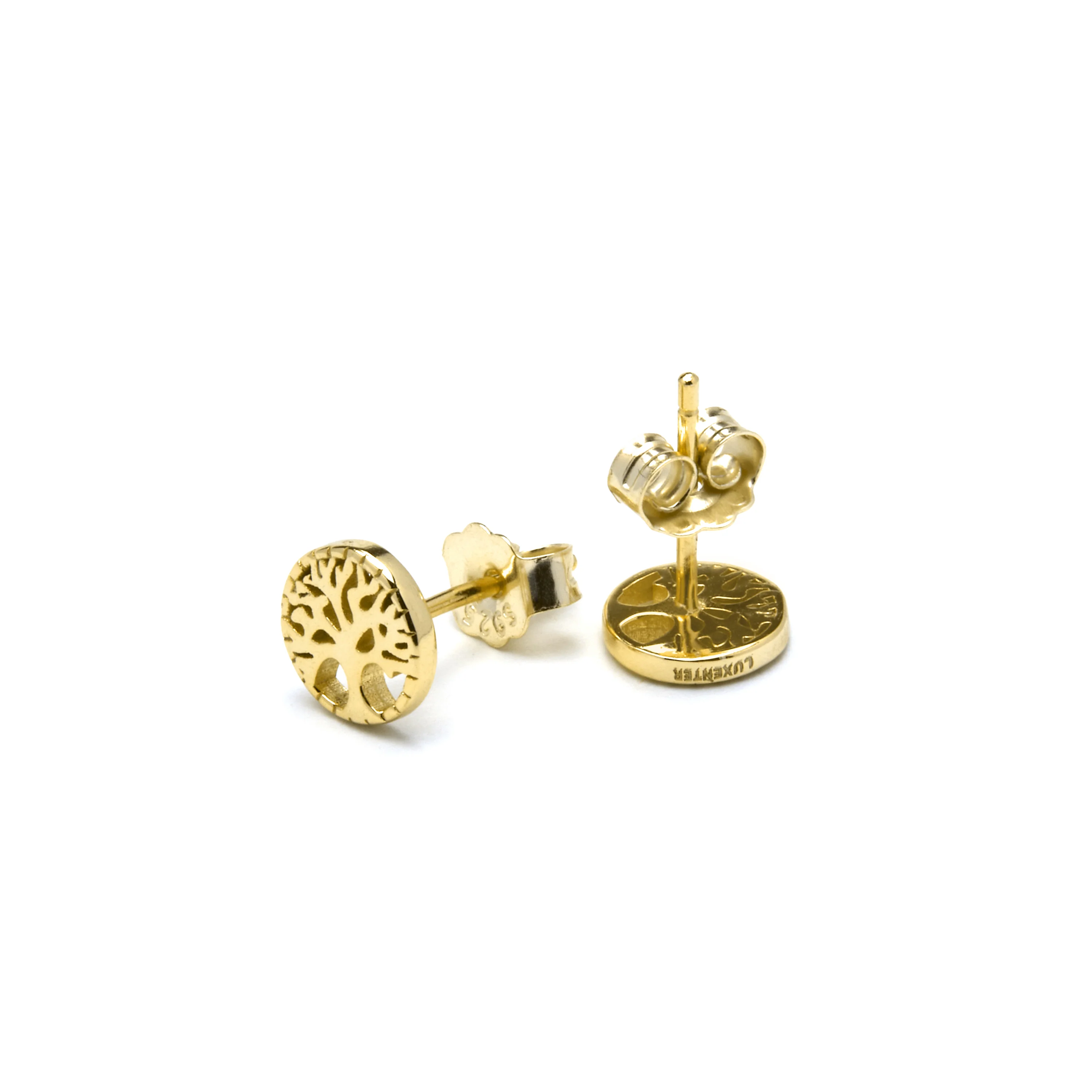 Pendientes de Plata de Ley 925 acabado oro amarillo de 18k - Tepai - Image 5