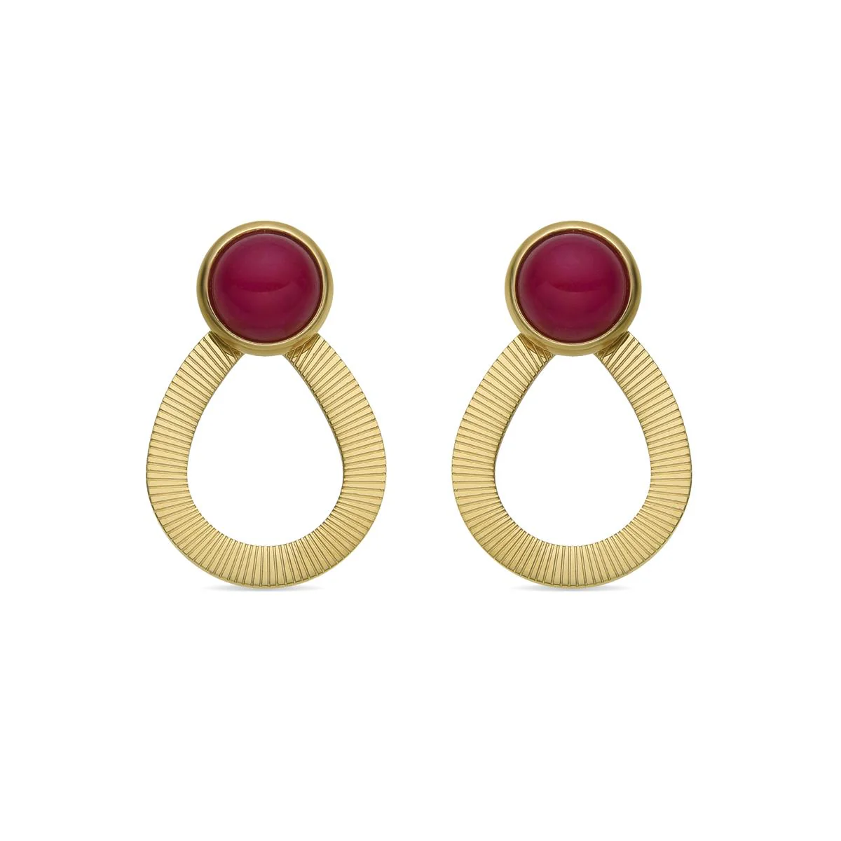 Pendientes Terxiu acabado oro 18k - Terxiu ROSA