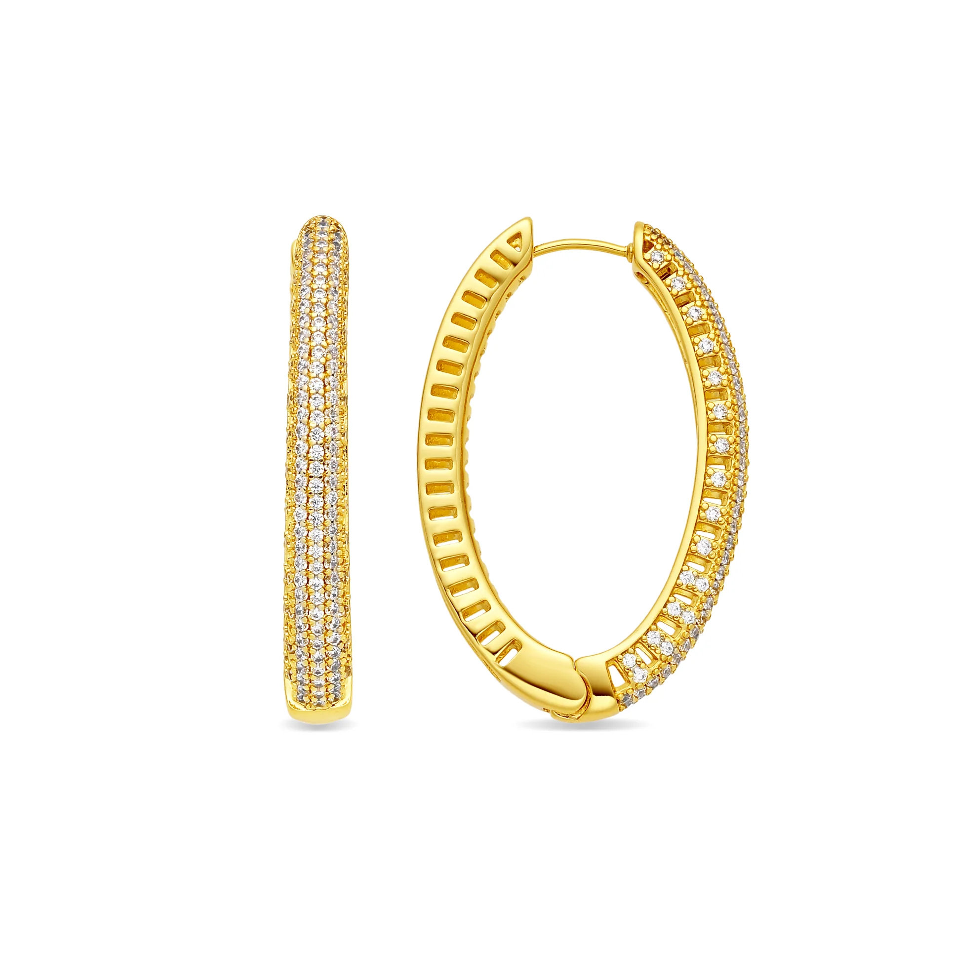 Pendientes Tezci acabado oro amarillo 18k - Tezci