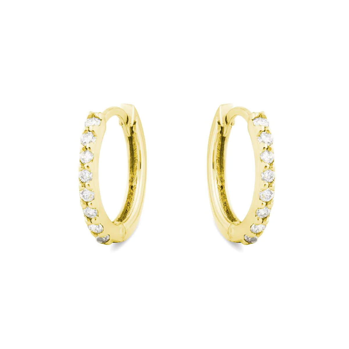Pendientes Luxenter Oro De Ley De 18 Quilates - Thaes BLANCO - Image 2