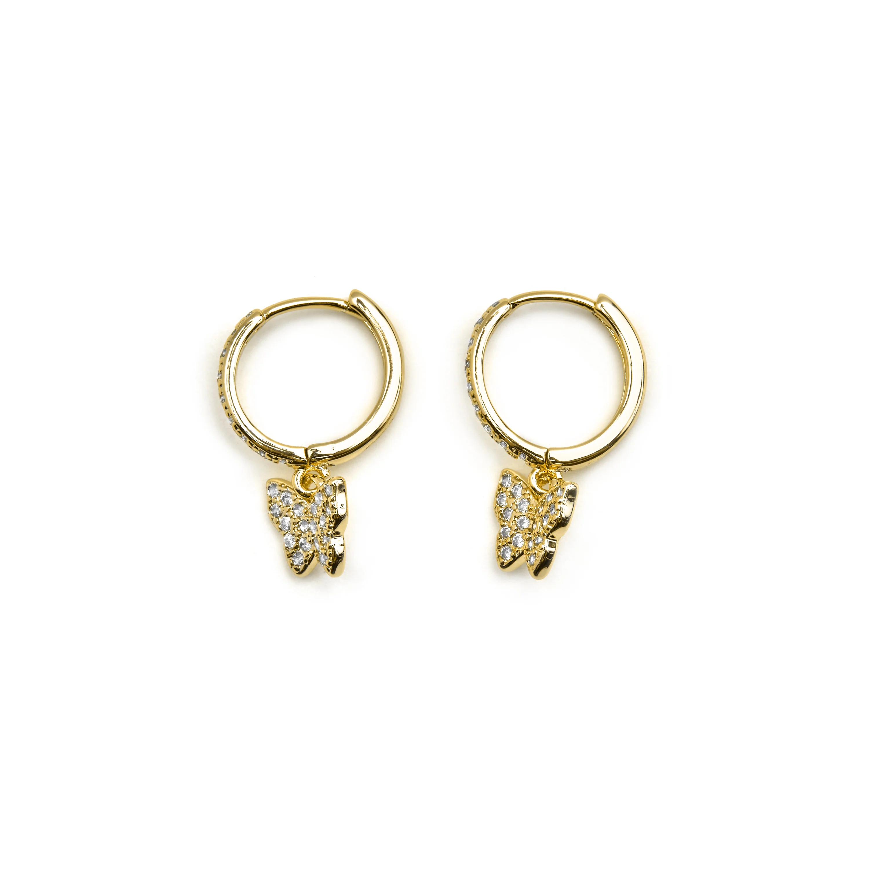 Pendientes con Circonita Brillante acabado oro 18k - Thai - Image 2