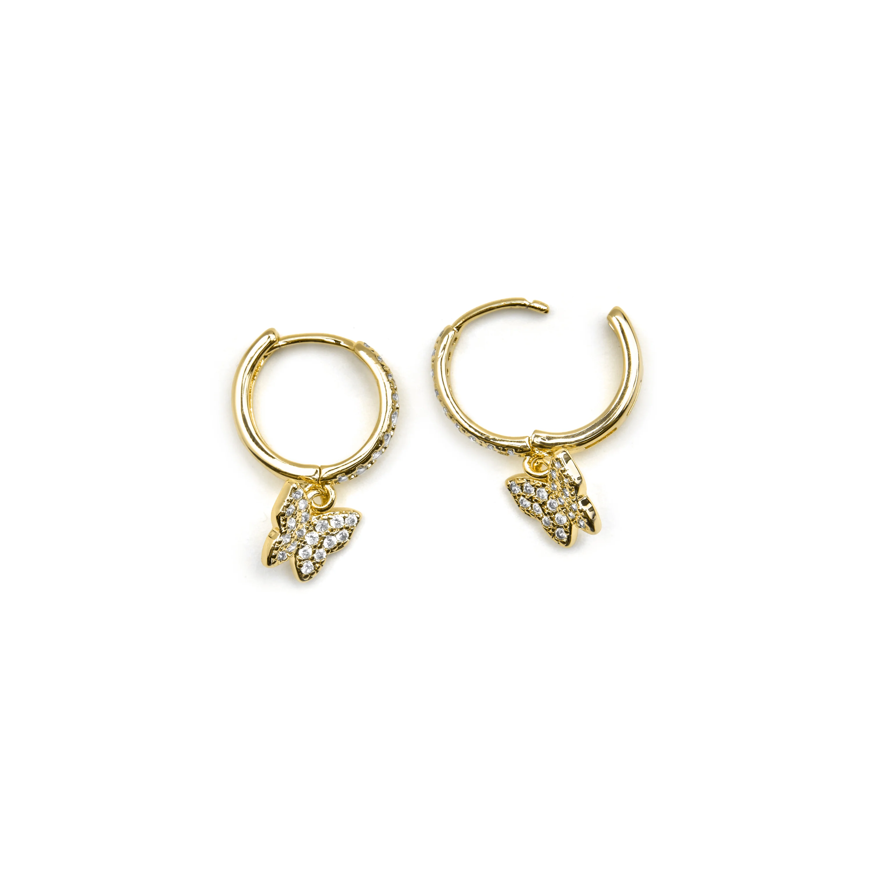 Pendientes con Circonita Brillante acabado oro 18k - Thai - Image 3