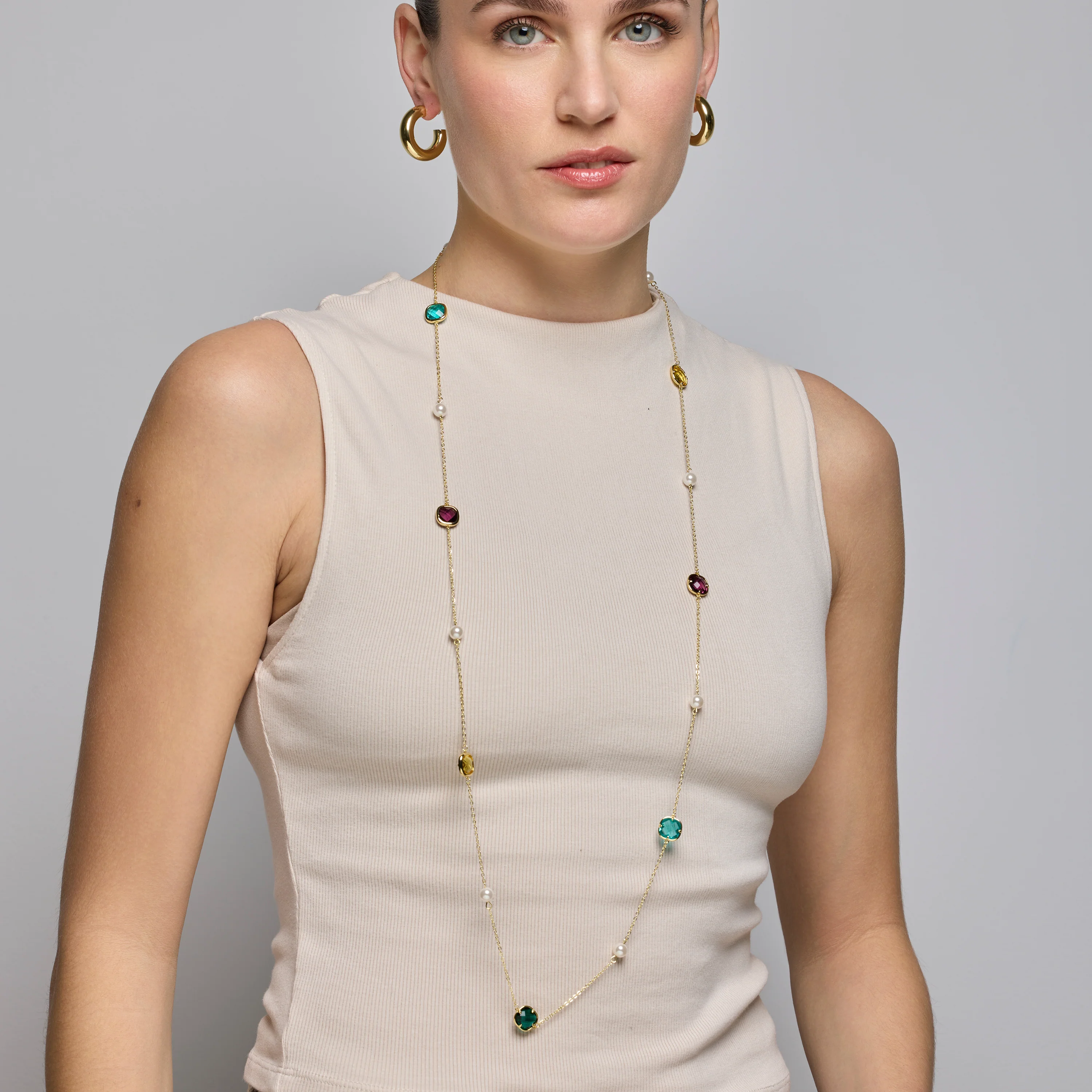 Pendientes acabado oro 18k - Thea - Image 2