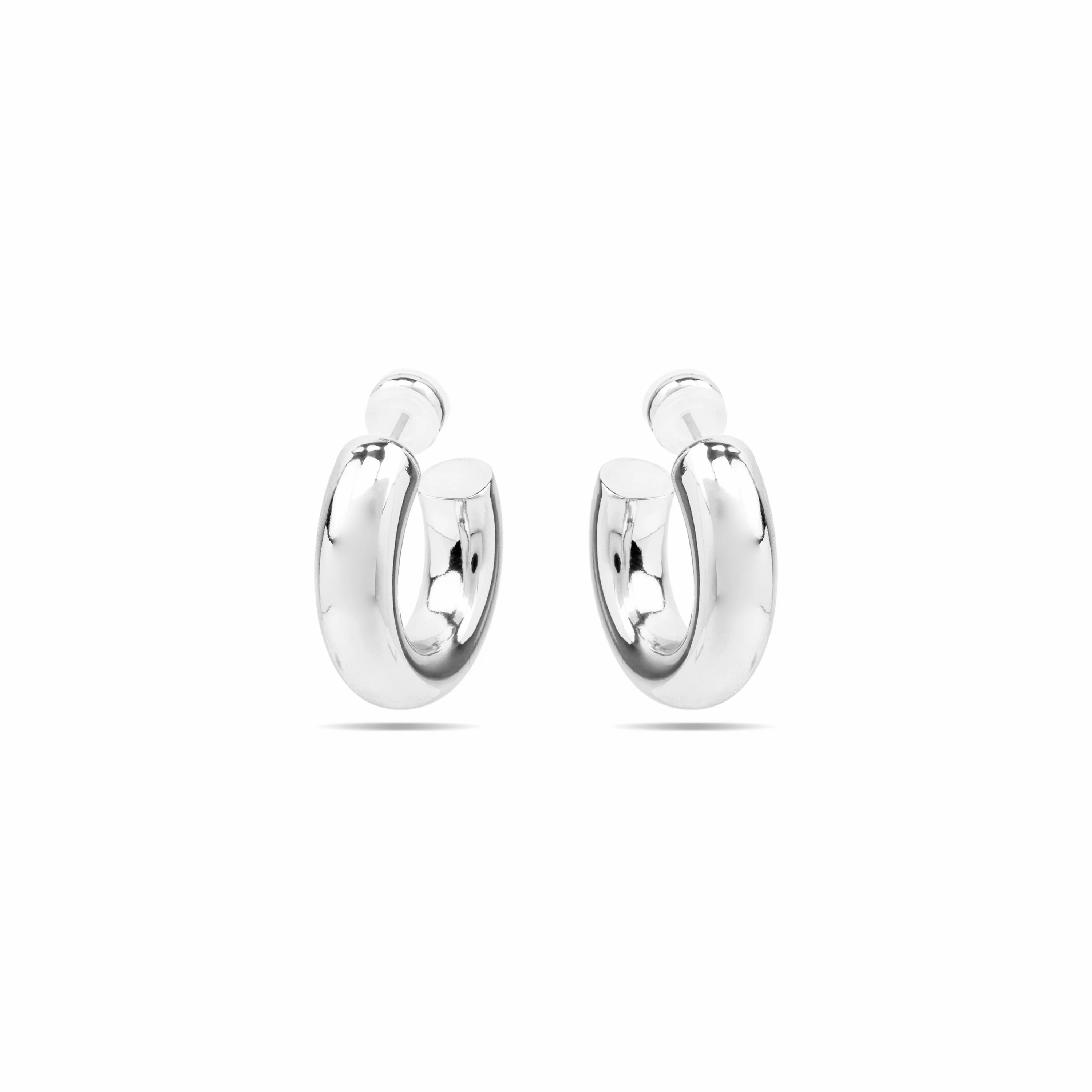 Pendientes con - acabado plata - Thea - Image 3