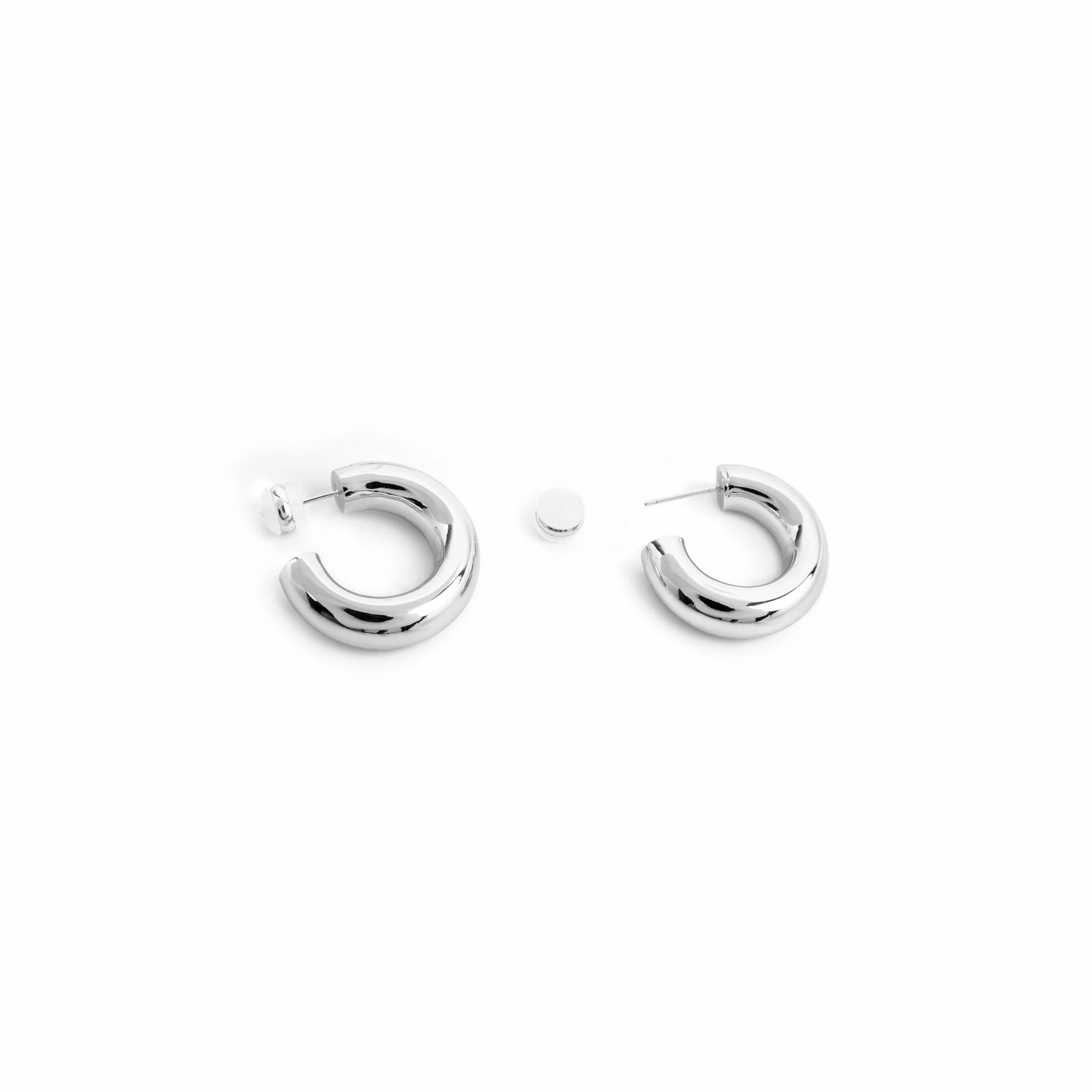 Pendientes con - acabado plata - Thea - Image 4