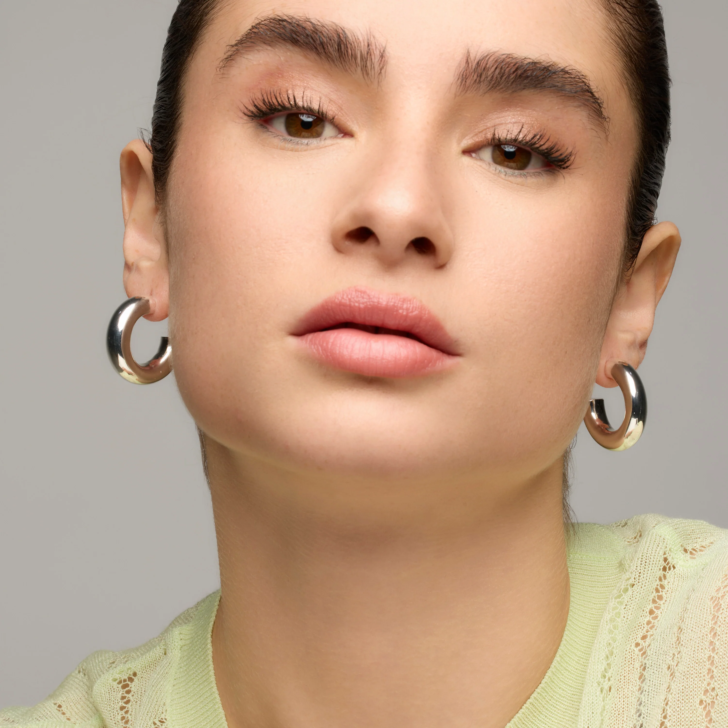 Pendientes con - acabado plata - Thea - Image 5