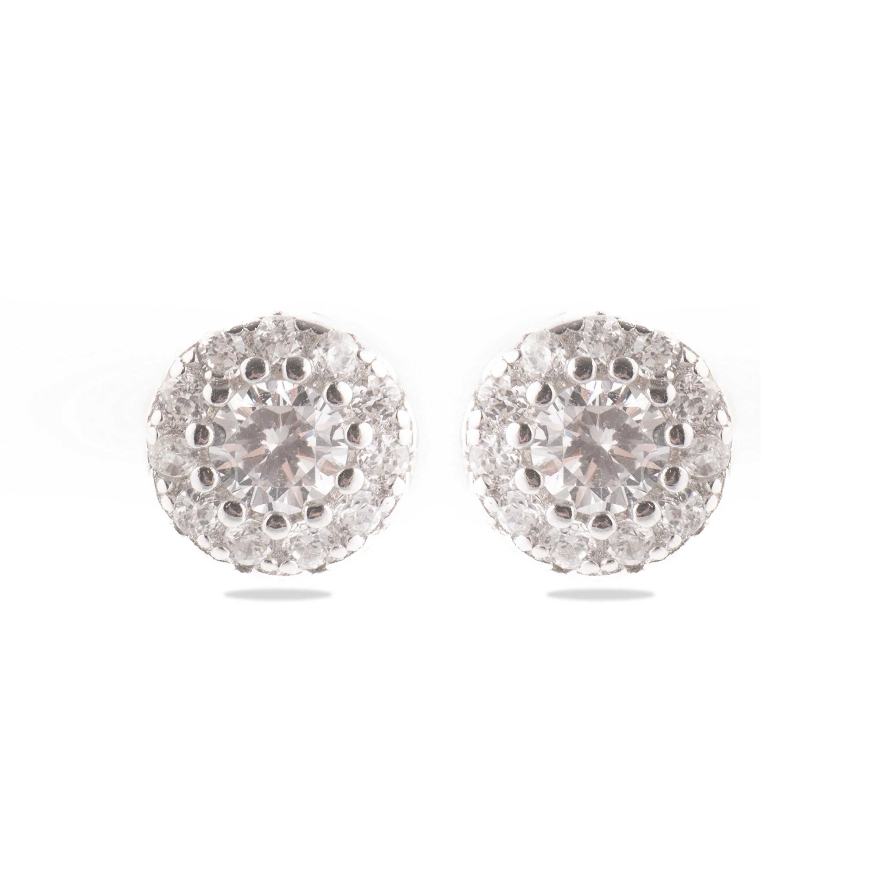 Pendientes de Plata de Ley 925 con Circonita Brillante acabados en rodio - Thib