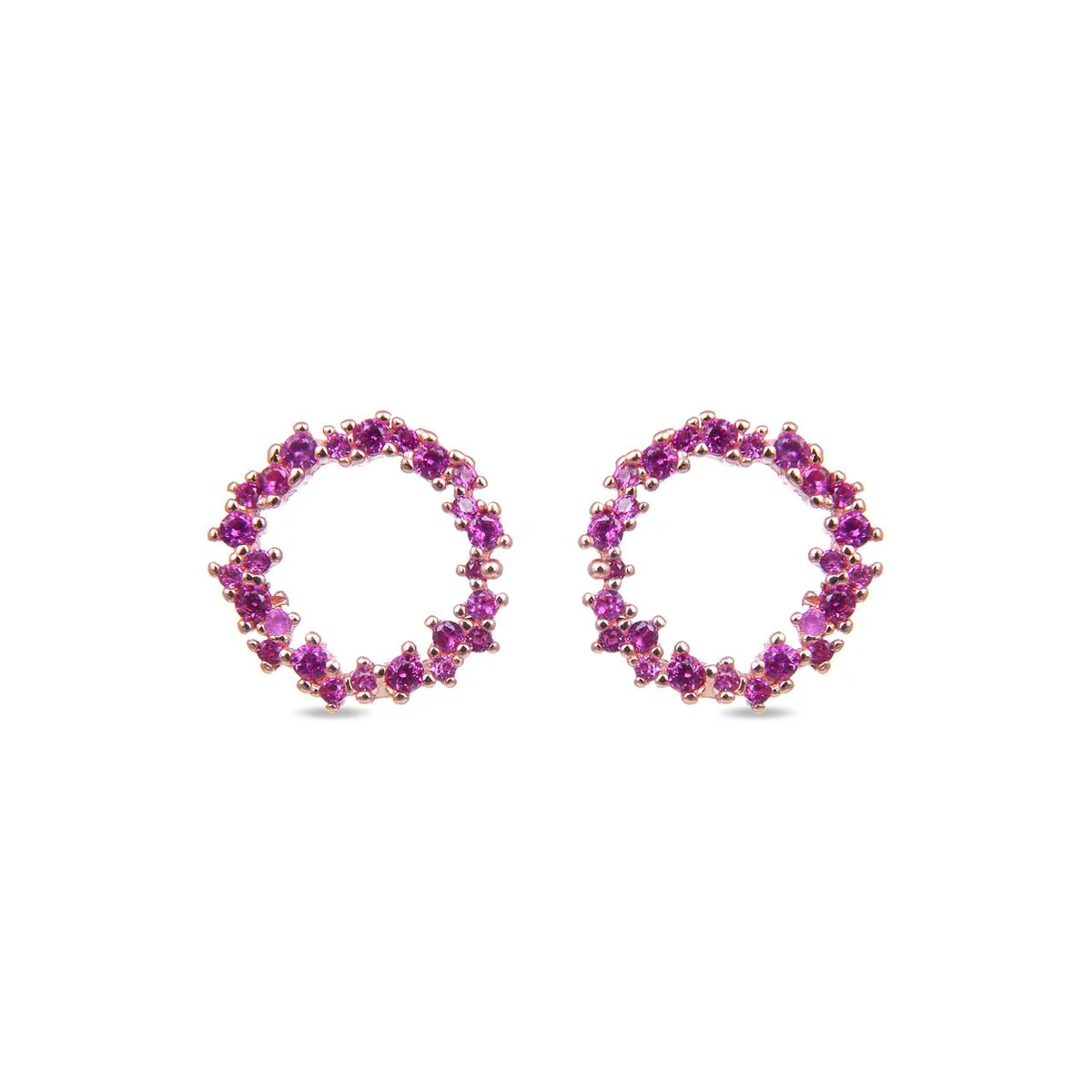Pendientes Thilak Plata De Ley 925 - Thilak ROJO