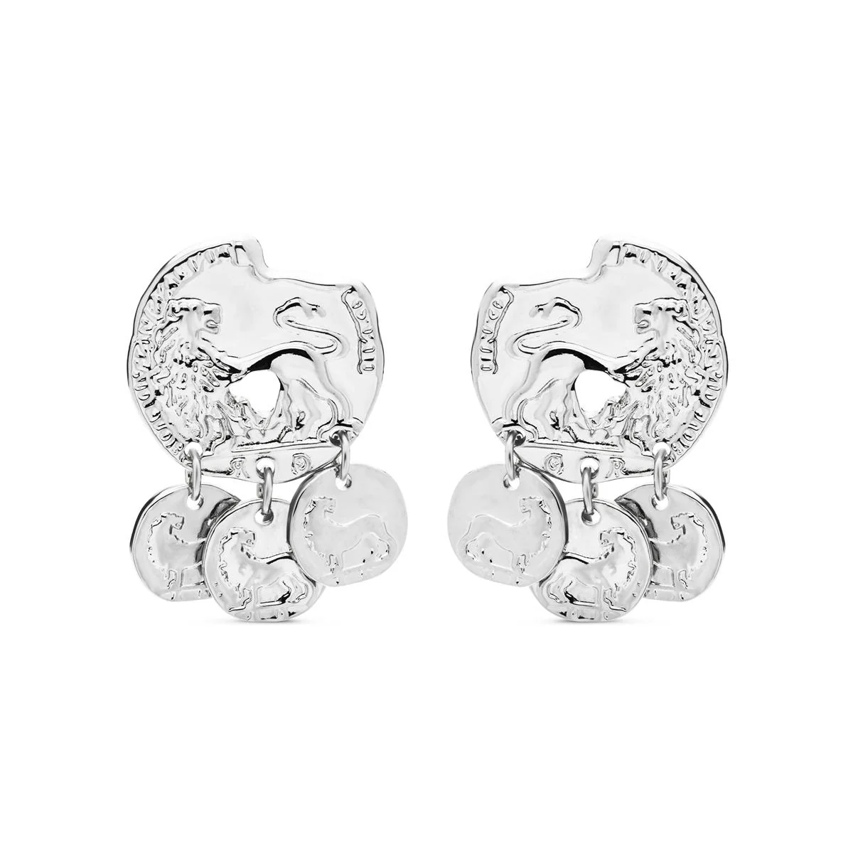 Pendientes Thoham acabado en Rodio - Thoham GRIS