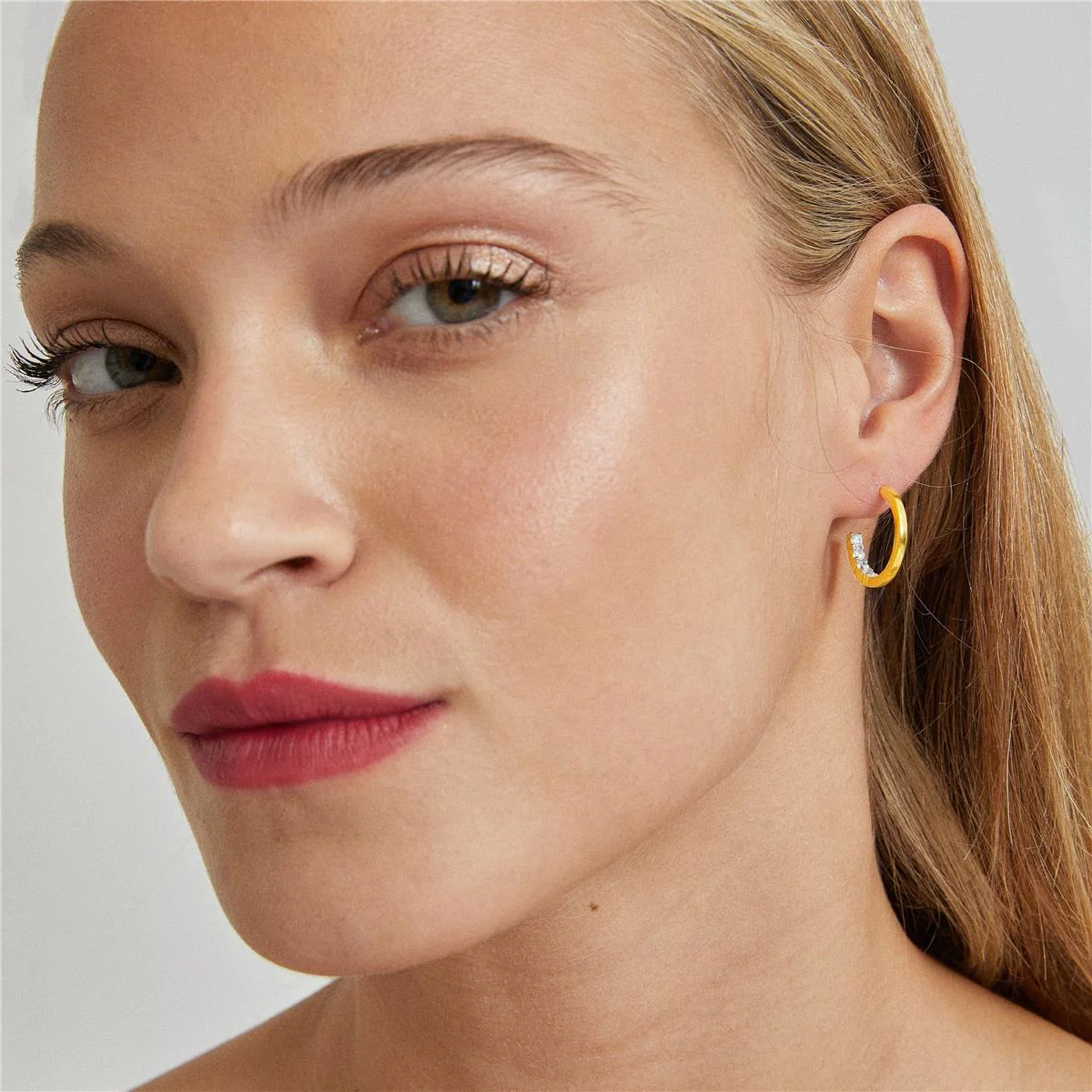 Pendientes Thu Plata De Ley 925 - Thu BLANCO - Image 2