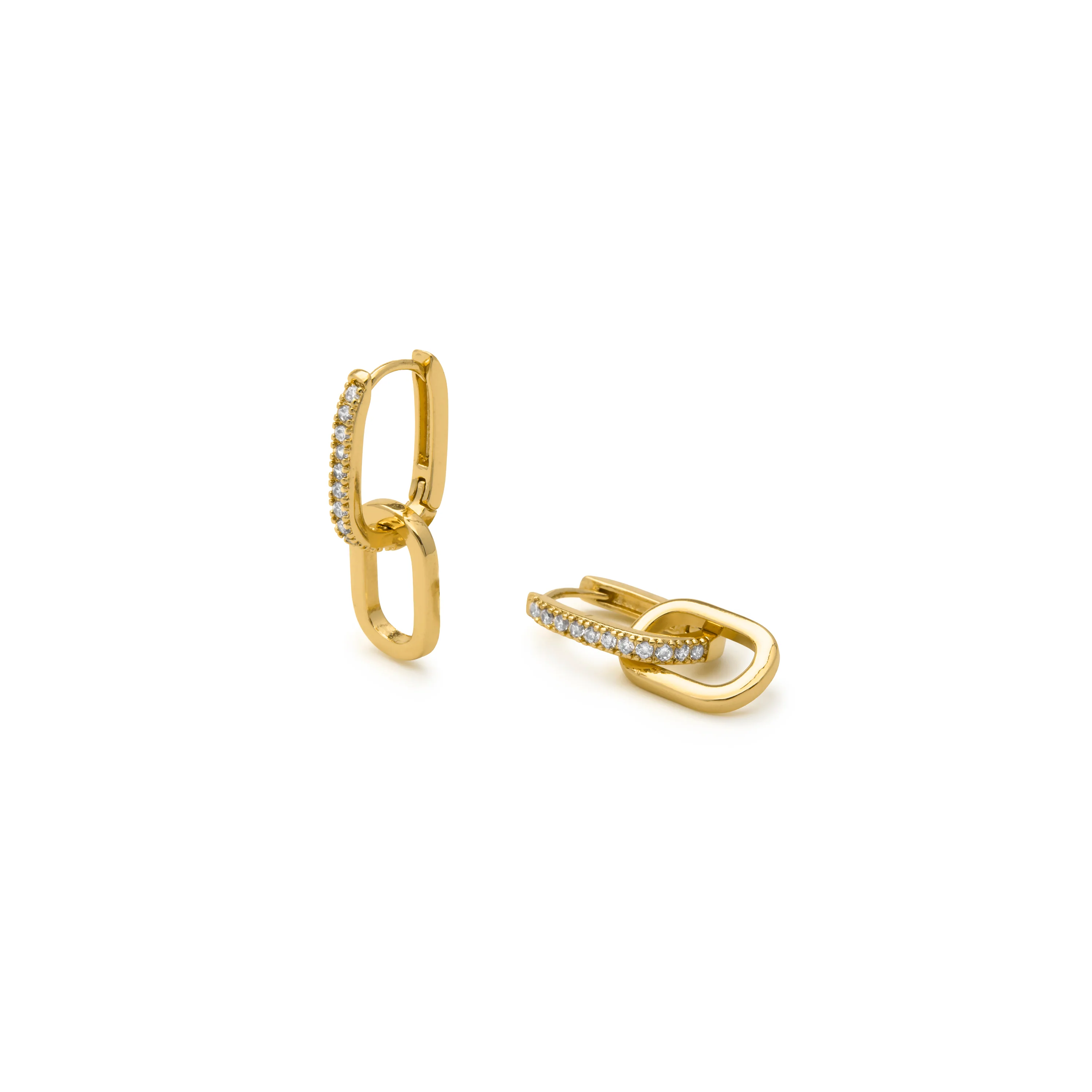 Pendientes acabado en oro amarillo 18k - Thuja - Image 5
