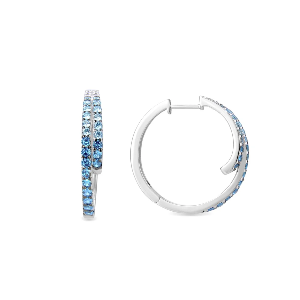 Pendientes Thyko Plata De Ley 925 - Thyko AZUL