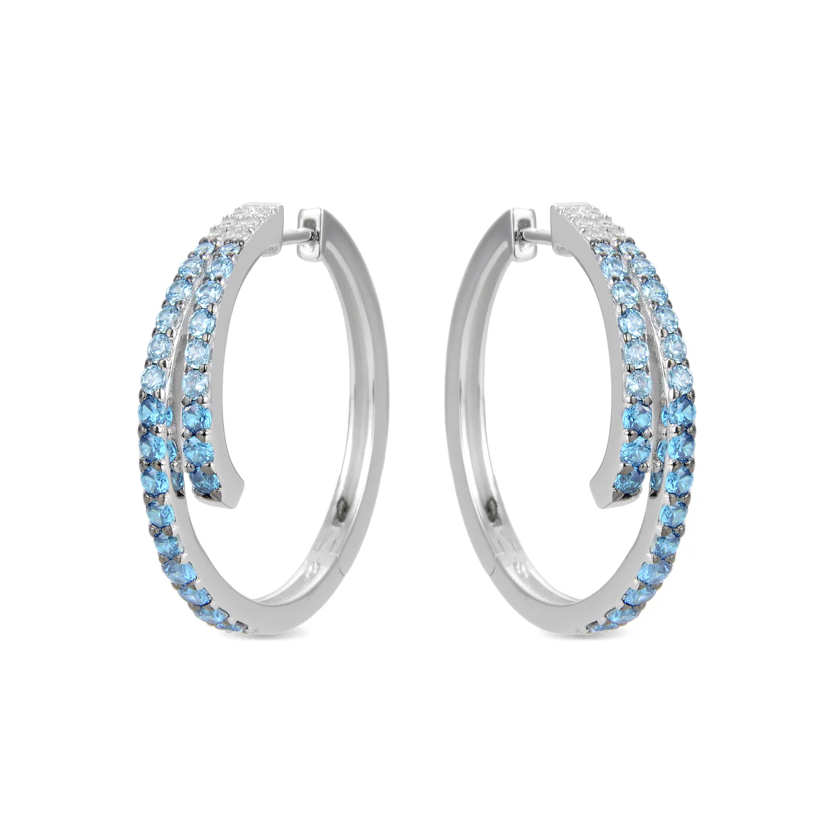 Pendientes Thyko Plata De Ley 925 - Thyko AZUL - Image 2