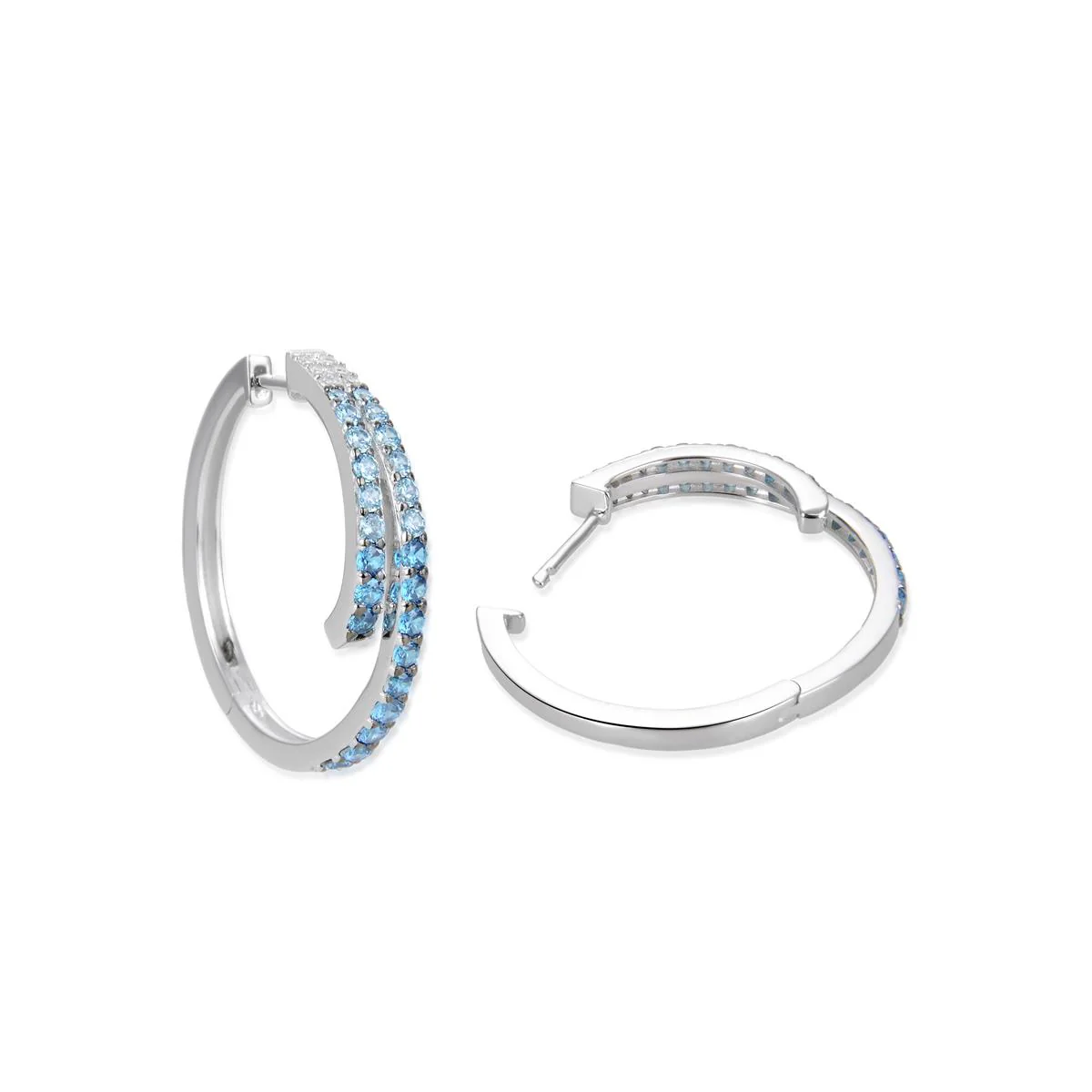 Pendientes Thyko Plata De Ley 925 - Thyko AZUL - Image 3