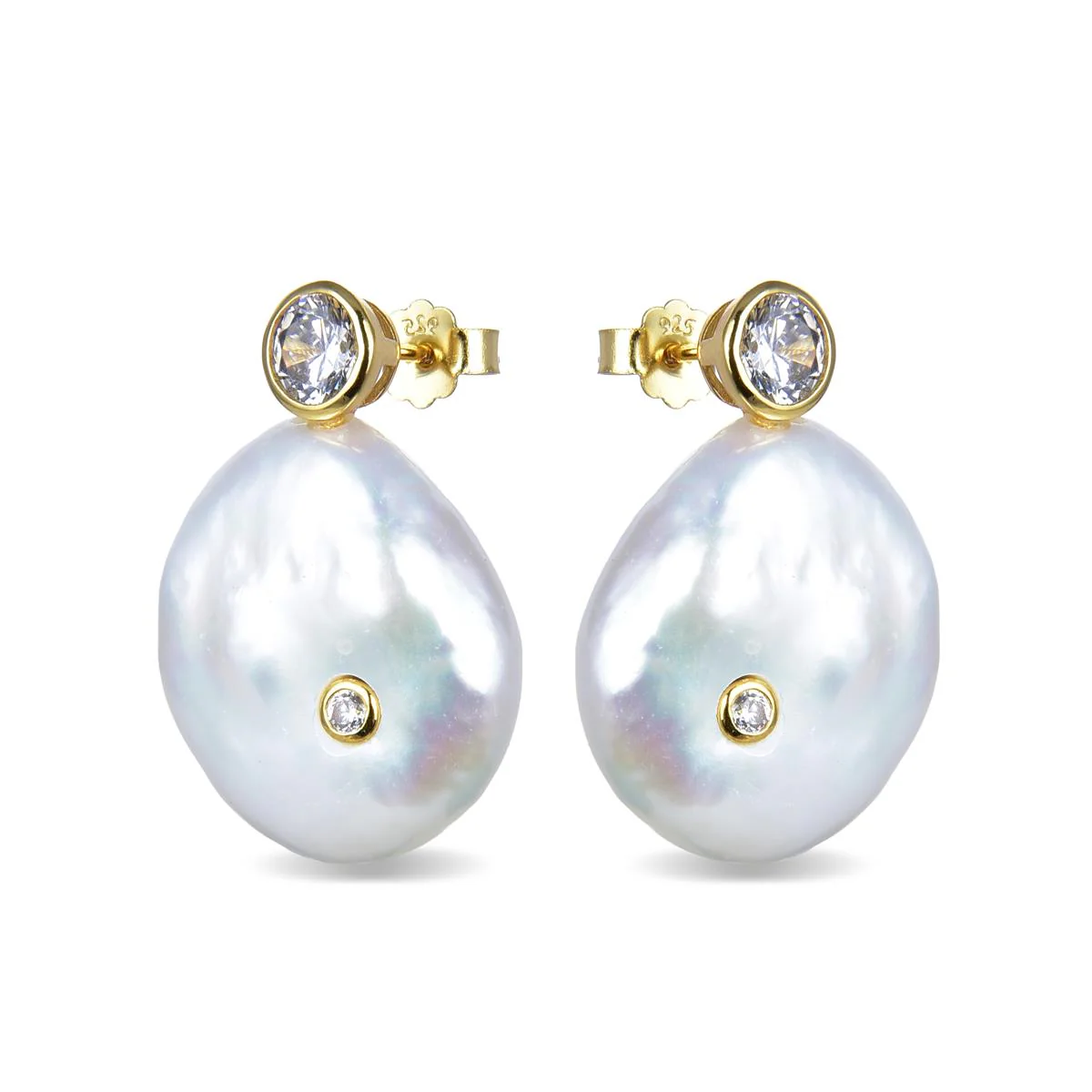 Pendientes Tianvi Plata De Ley 925 - Tianvi BLANCO - Image 2