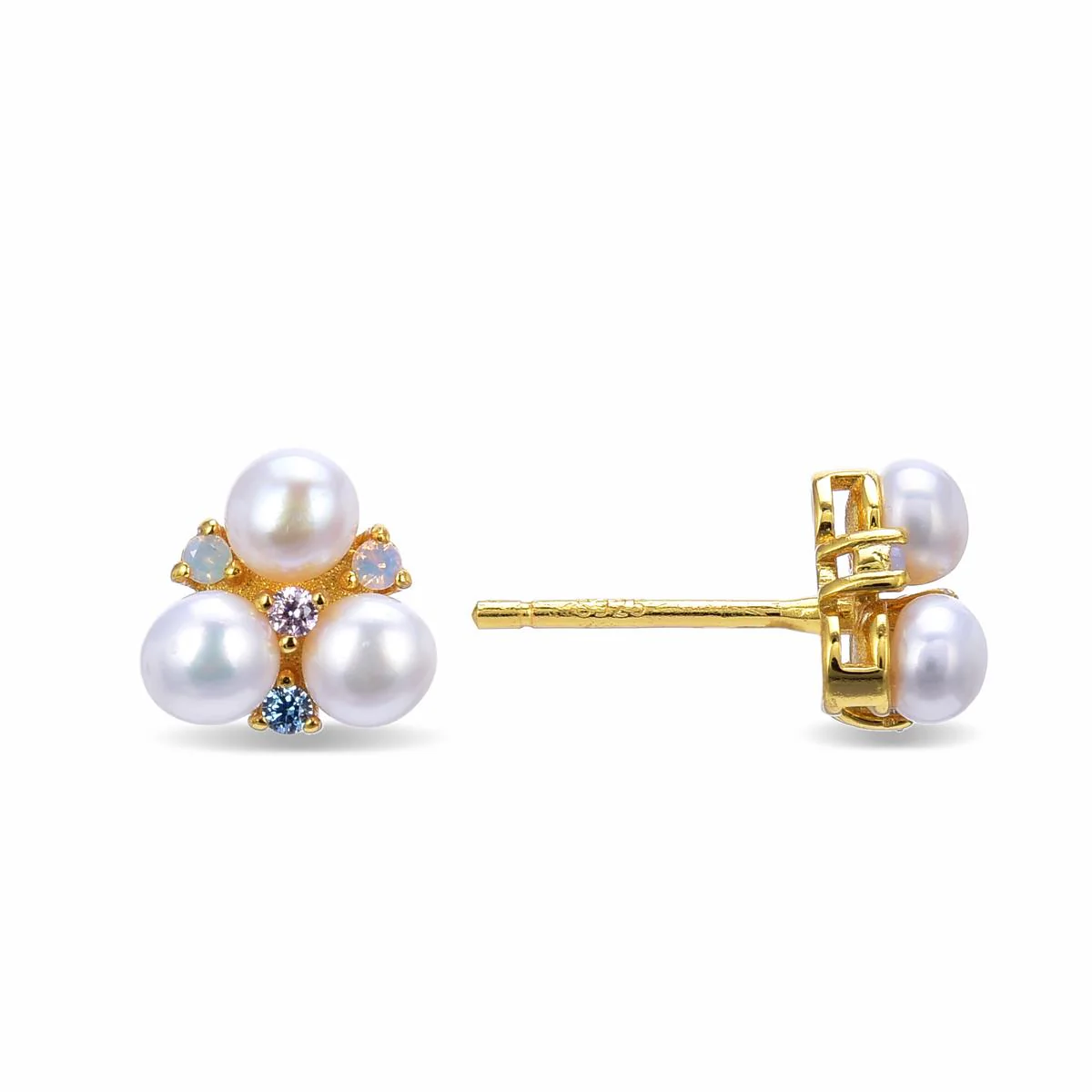 Pendientes Tibar Plata De Ley 925 - Tibar BLANCO