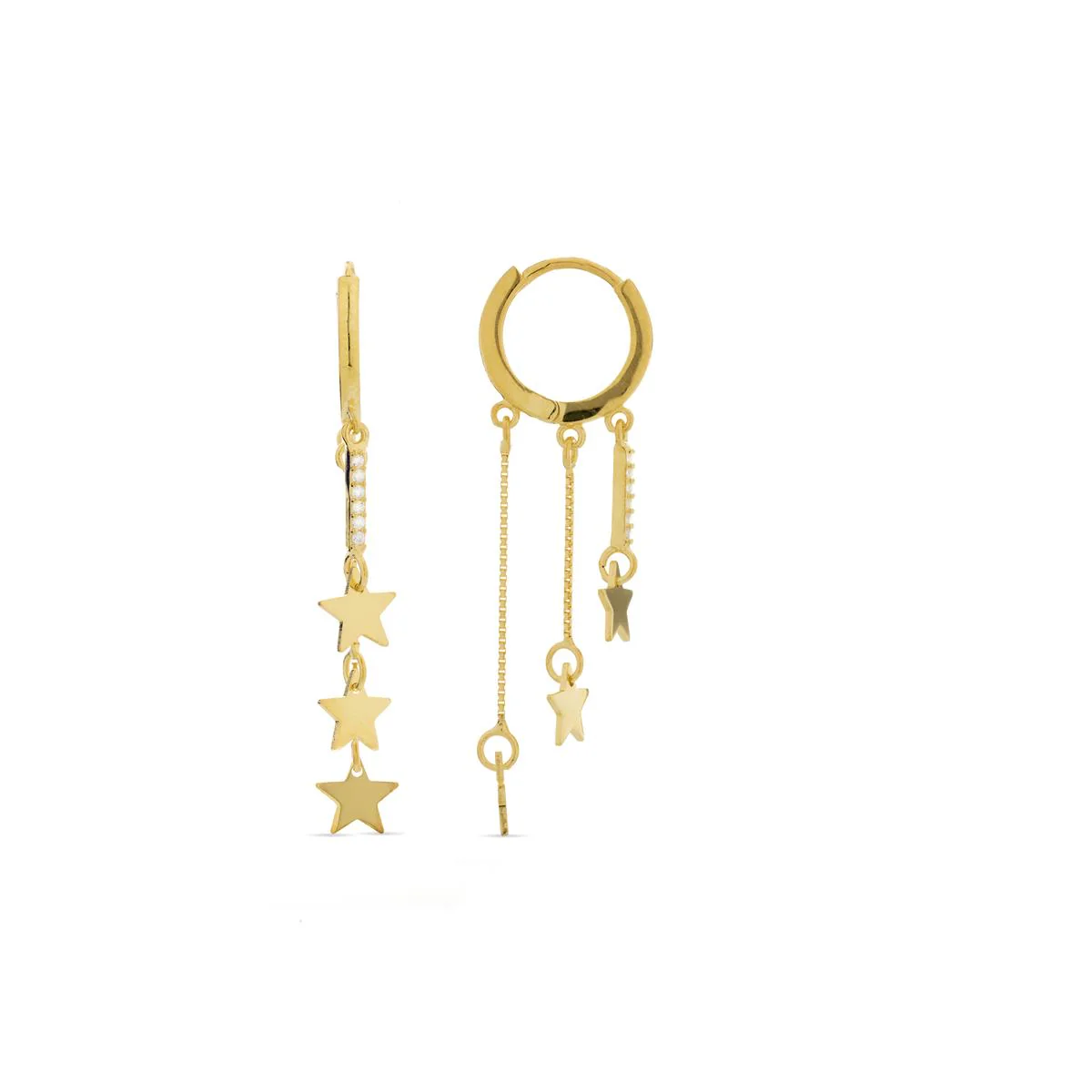 Pendientes Tiya Plata De Ley 925 - Tiya BLANCO