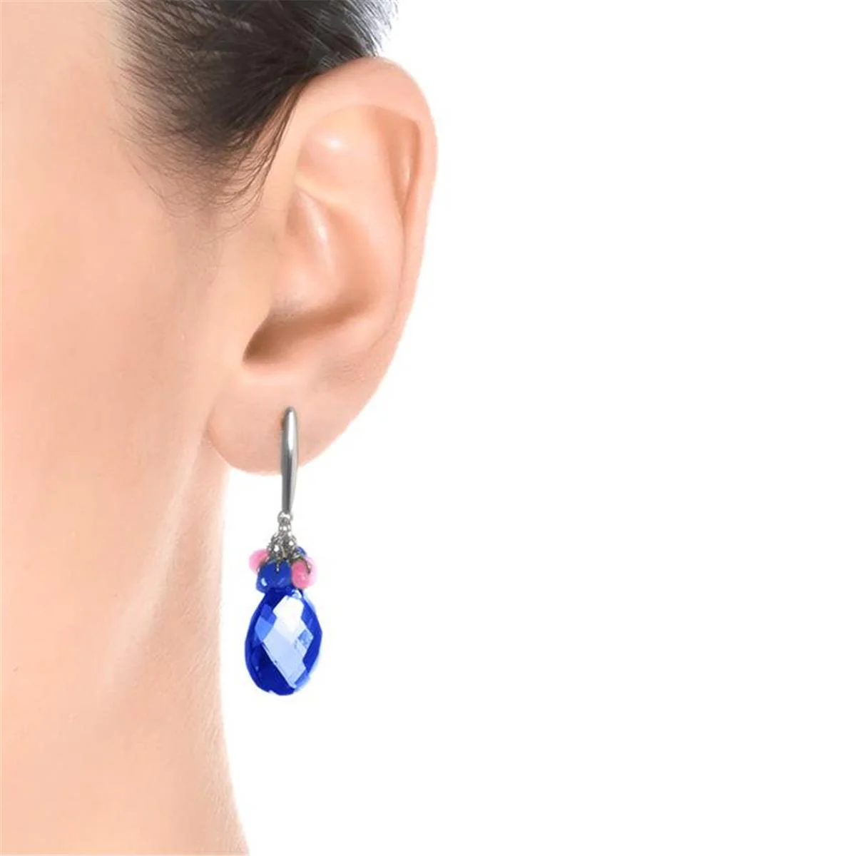 Pendientes Tomy Plata De Ley 925 - Tomy AZUL - Image 2