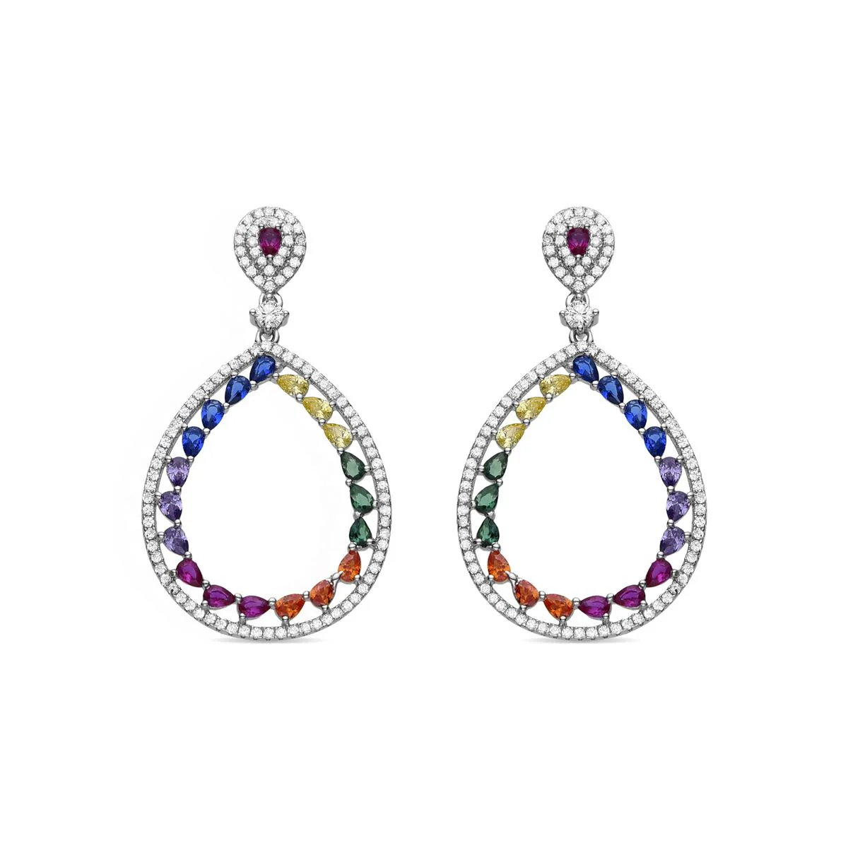 Pendientes Tonmei Plata de Ley 925 - Tonmei MULTICOLOR