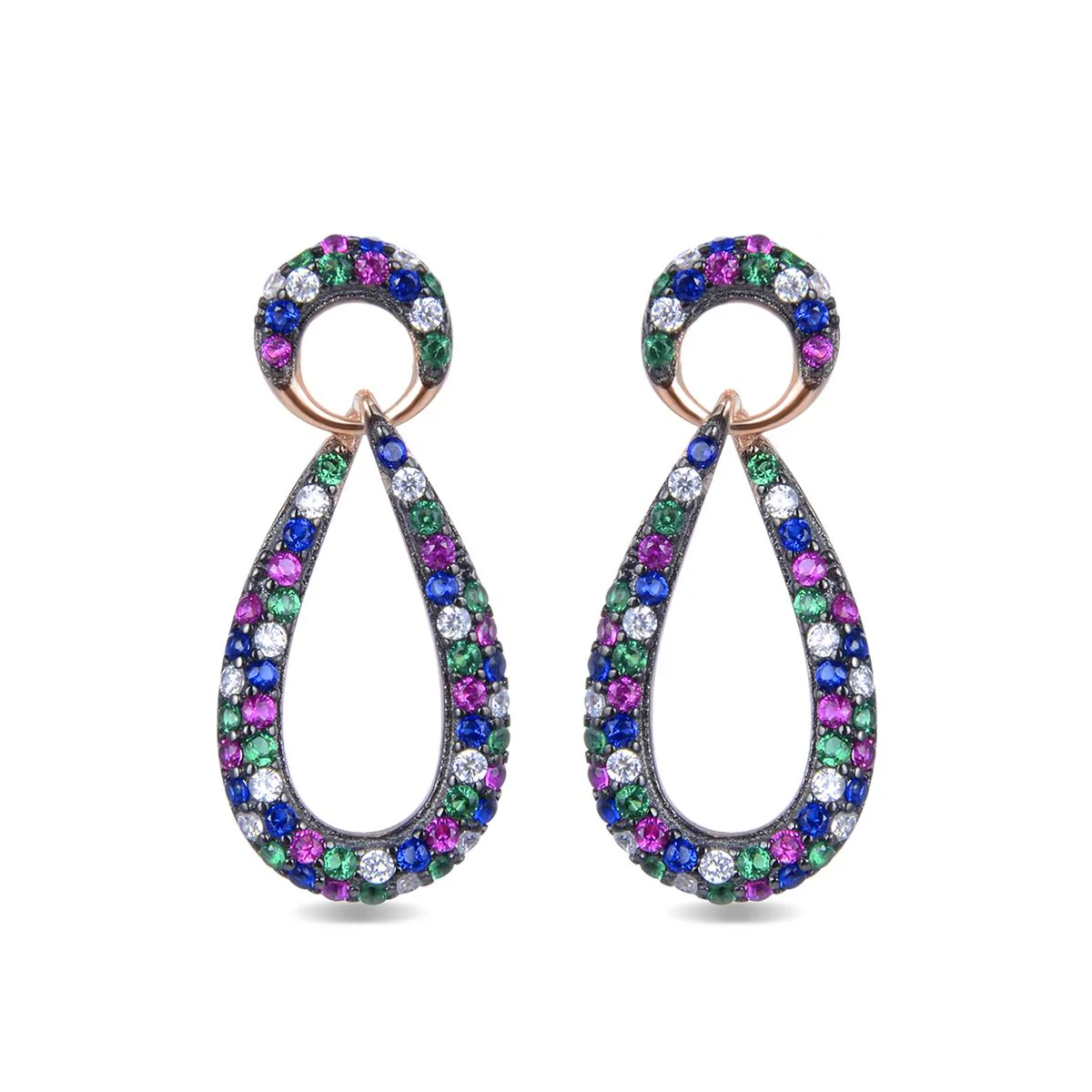 Pendientes Trarath Plata De Ley 925 - Trarath MULTICOLOR