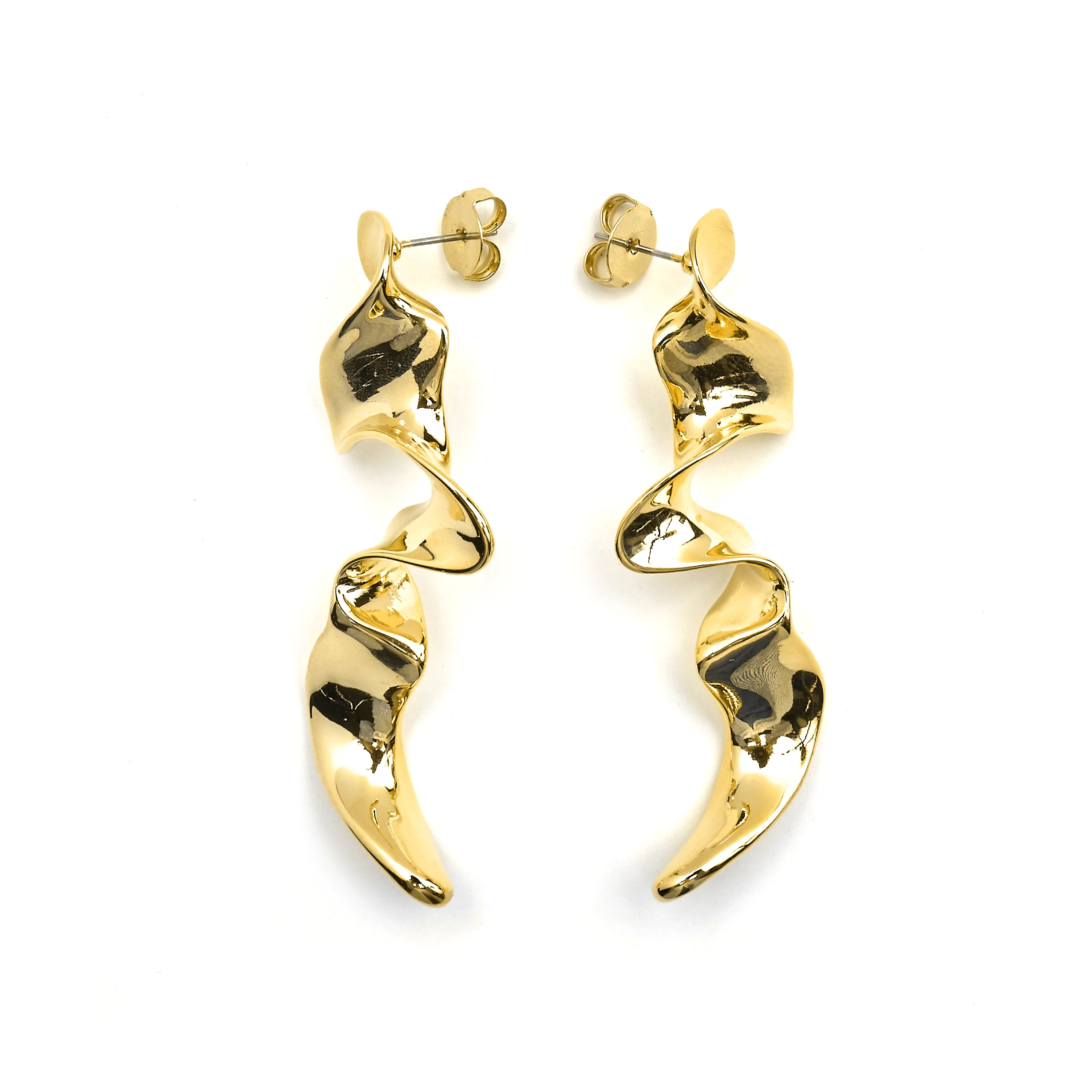 Pendientes acabado oro 18k - Triyie - Image 3