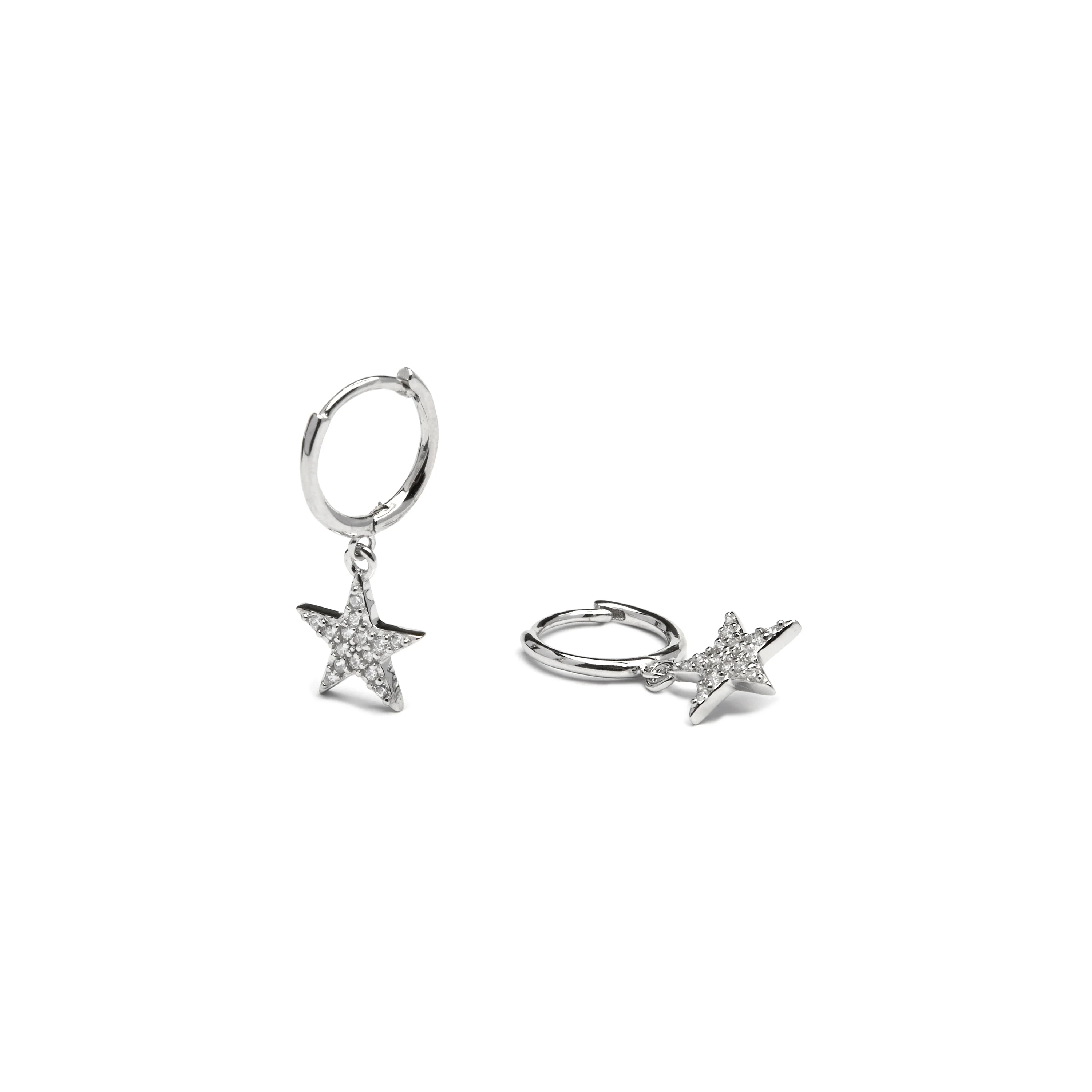 Pendientes de Plata de Ley 925 y Circonita Brillante acabados en rodio - Tuthe - Image 5