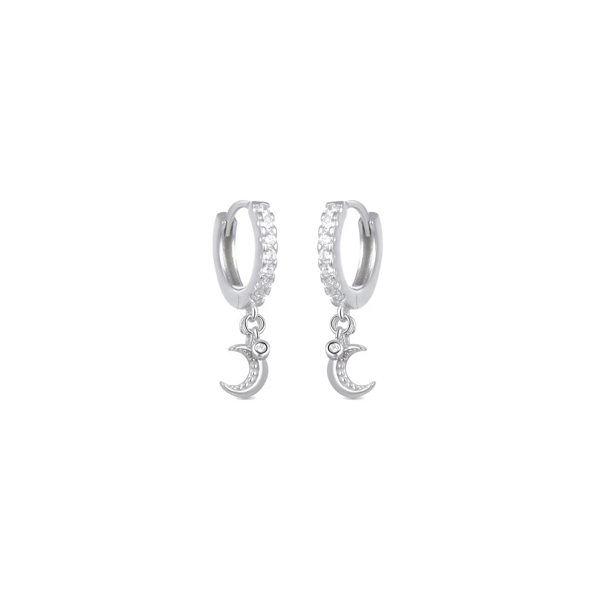 Pendientes Ugas Plata De Ley 925 - Ugas BLANCO - Image 2