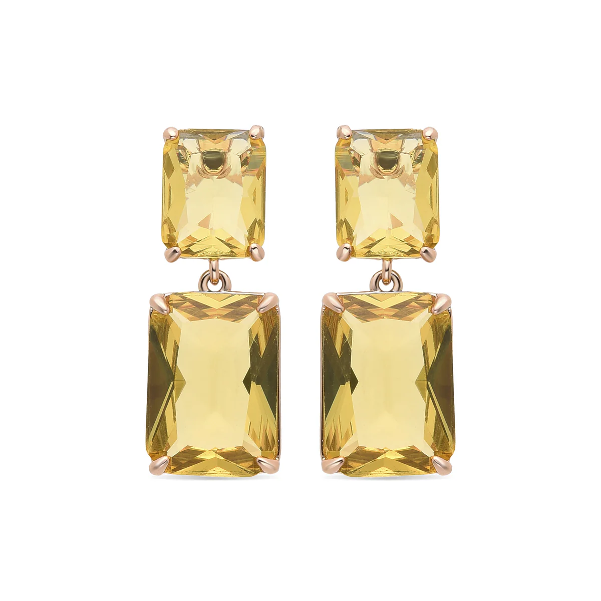 Pendientes Ughan acabados en oro amarillo de 18K - Ughan AMARILLO