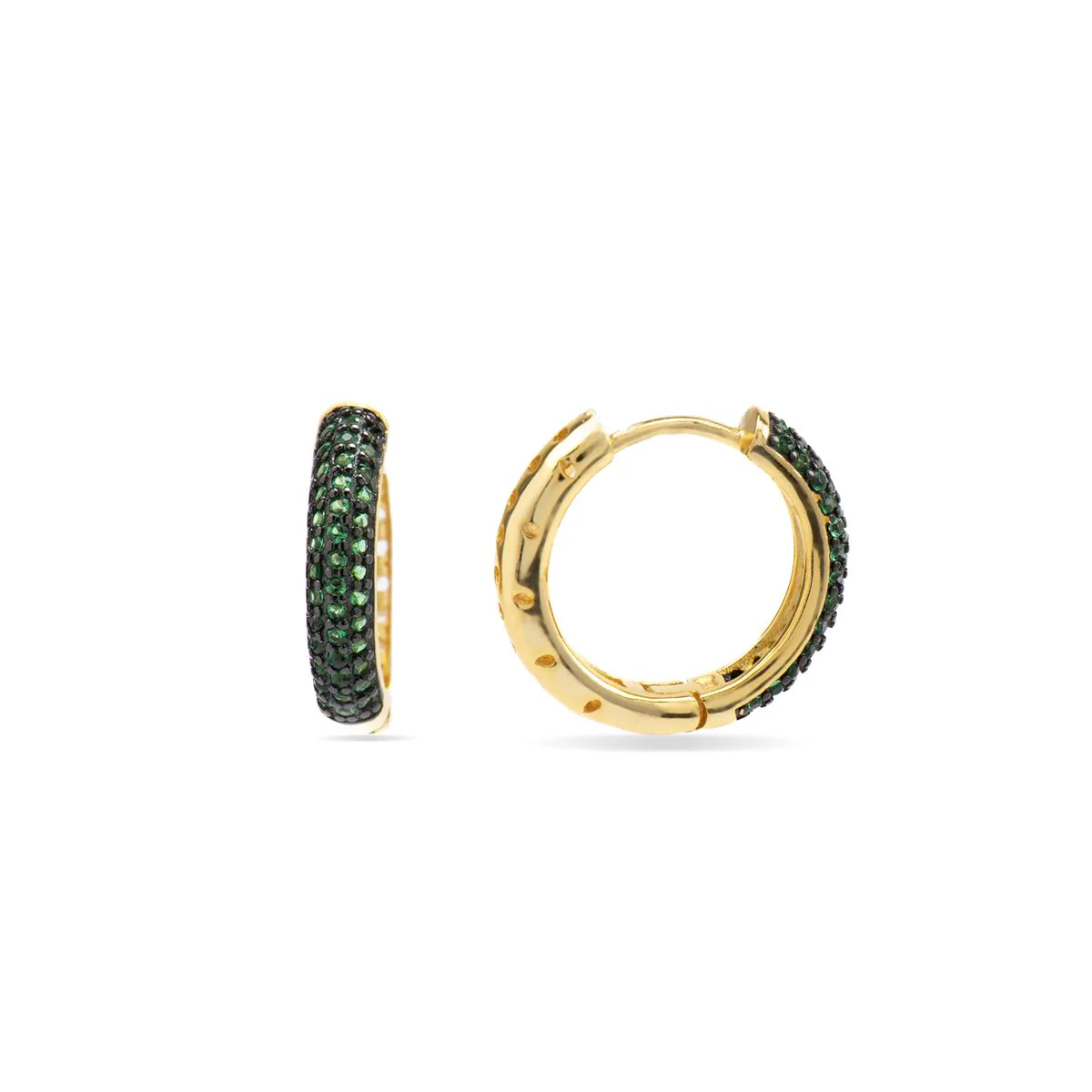 PENDIENTES UKISEN PLATA DE LEY 925 - Ukisen VERDE