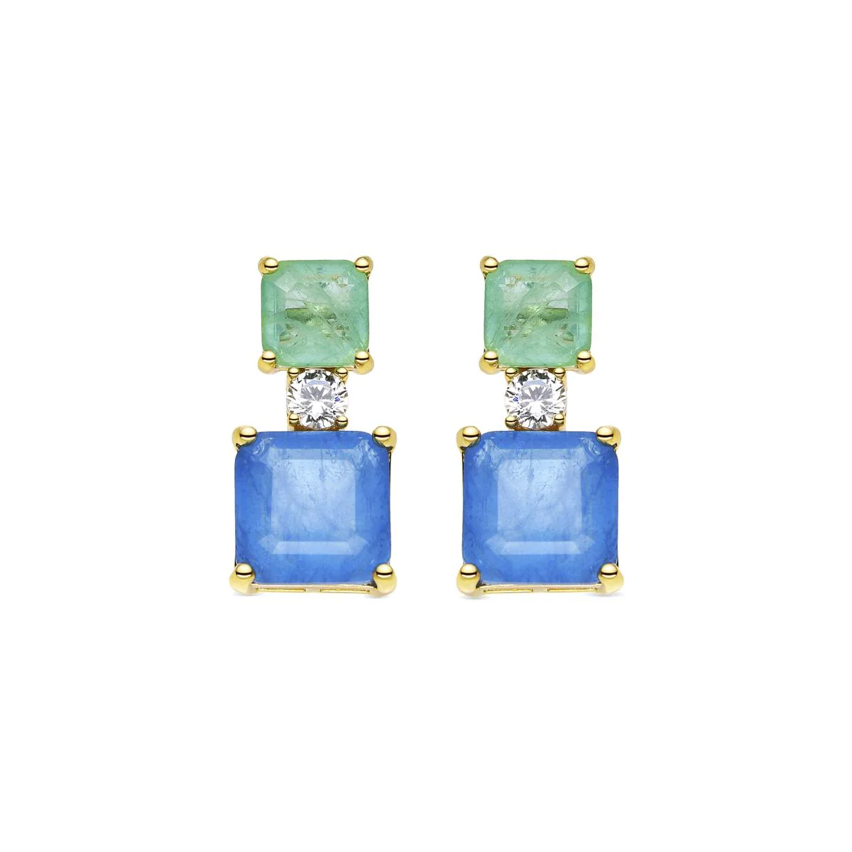 Pendientes Ulakha Plata de Ley 925 - Ulakha AZUL