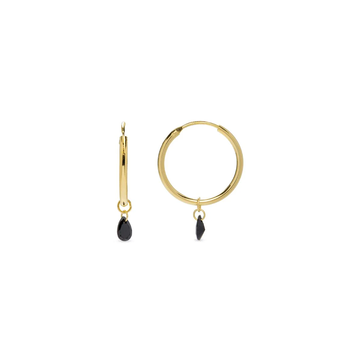 Pendientes Ulkon Plata De Ley 925 - Ulkon NEGRO