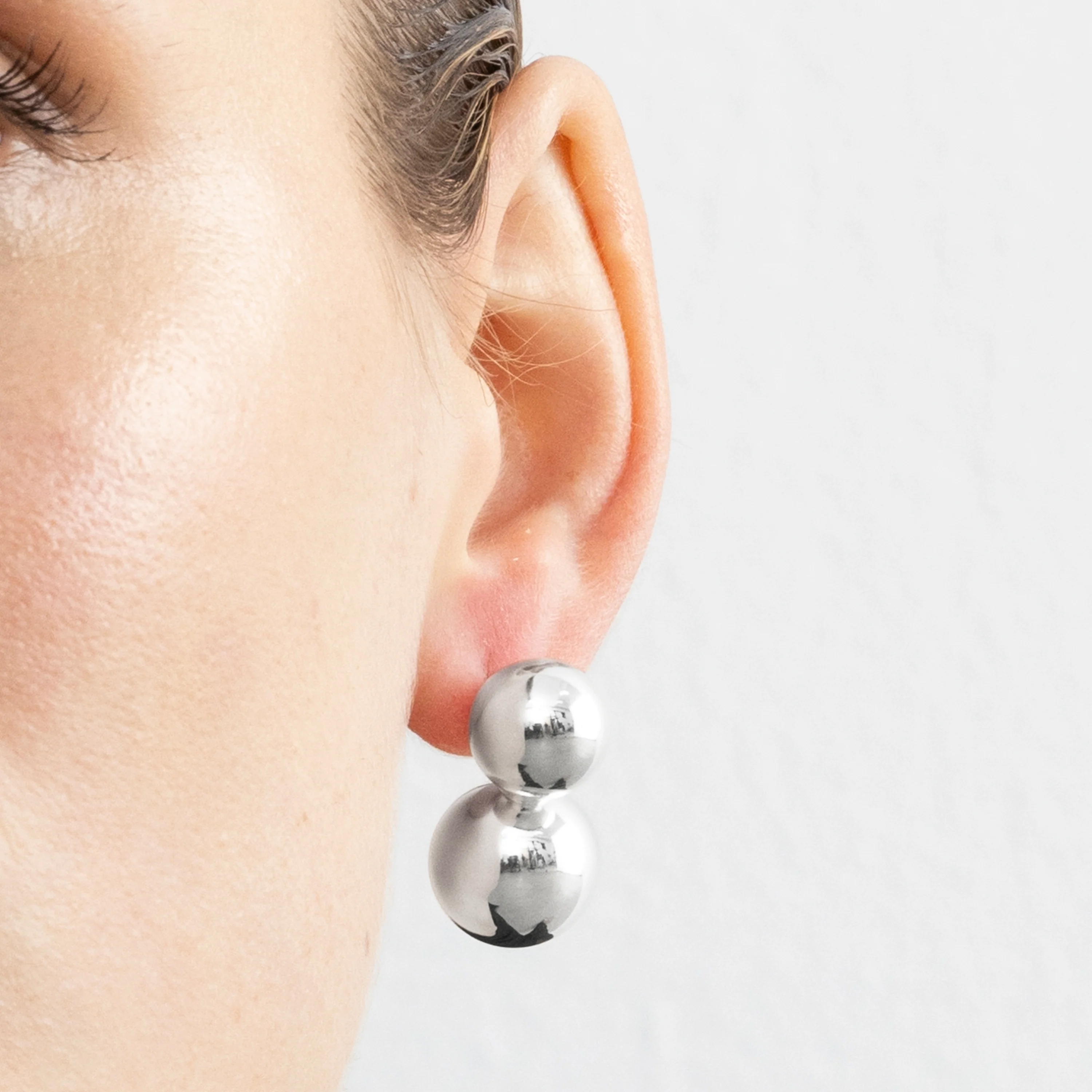 Pendientes con - acabado plata - Uphe - Image 4